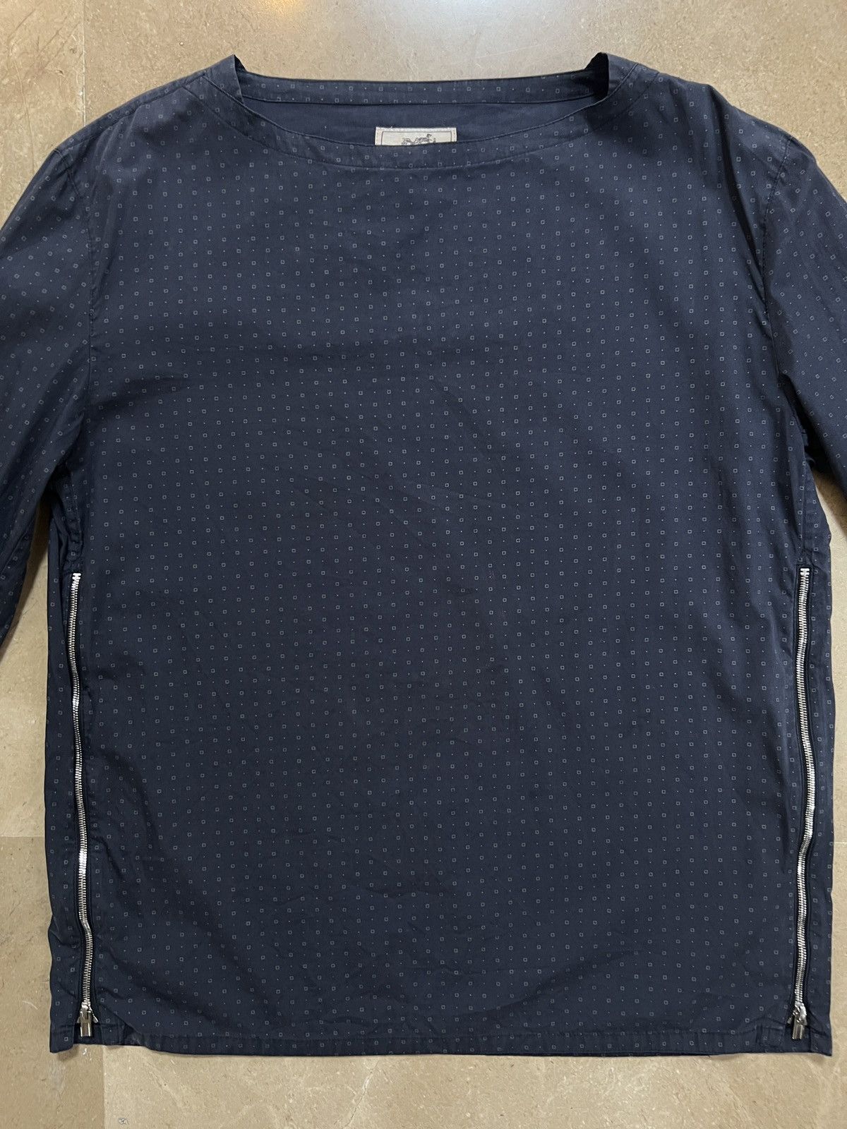Hermes Hermes navy boatneck shirt Size US M / EU 48-50 / 2 - 6 Thumbnail