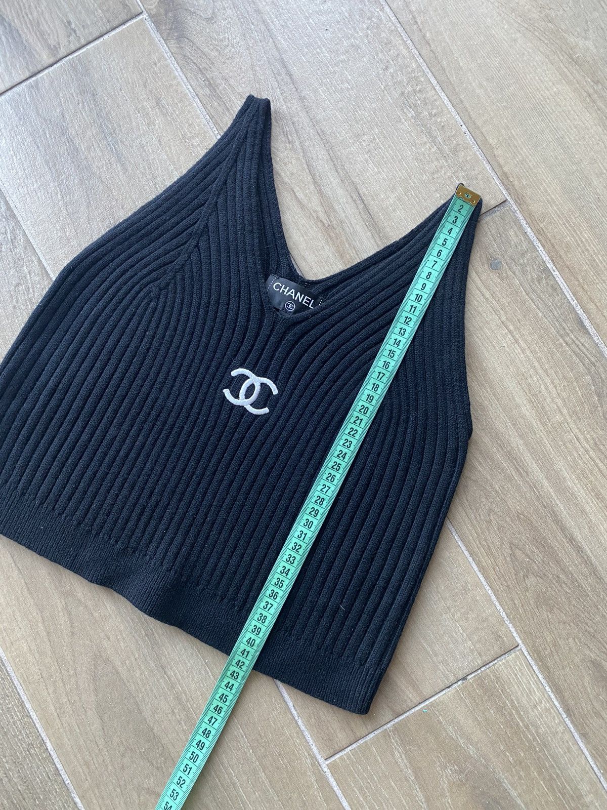 Chanel Chanel Ribbed Knit Tank Top Size M / US 6-8 / IT 42-44 - 14 Thumbnail