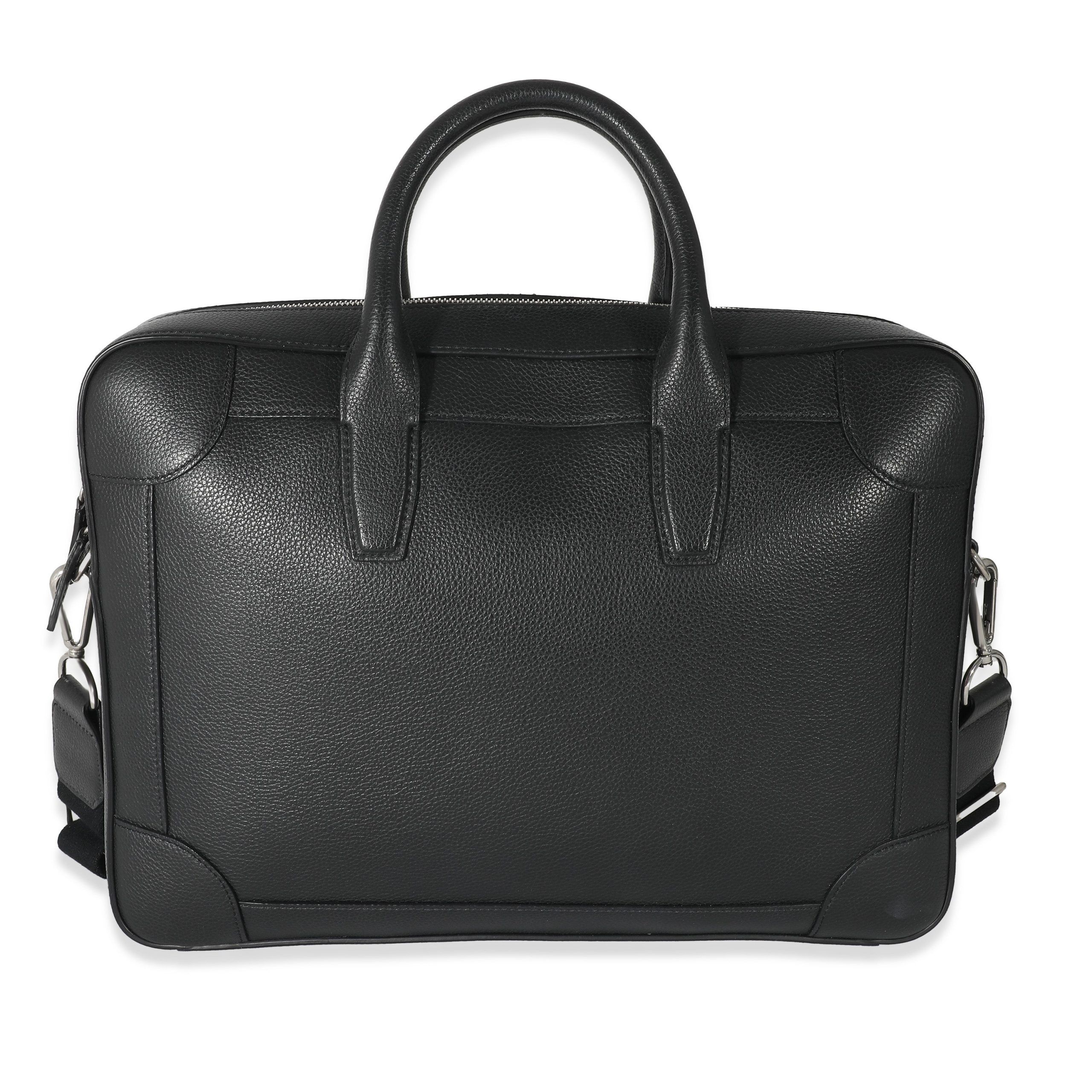 Mulberry Black Classic Grain Belgrave Single Document Holder