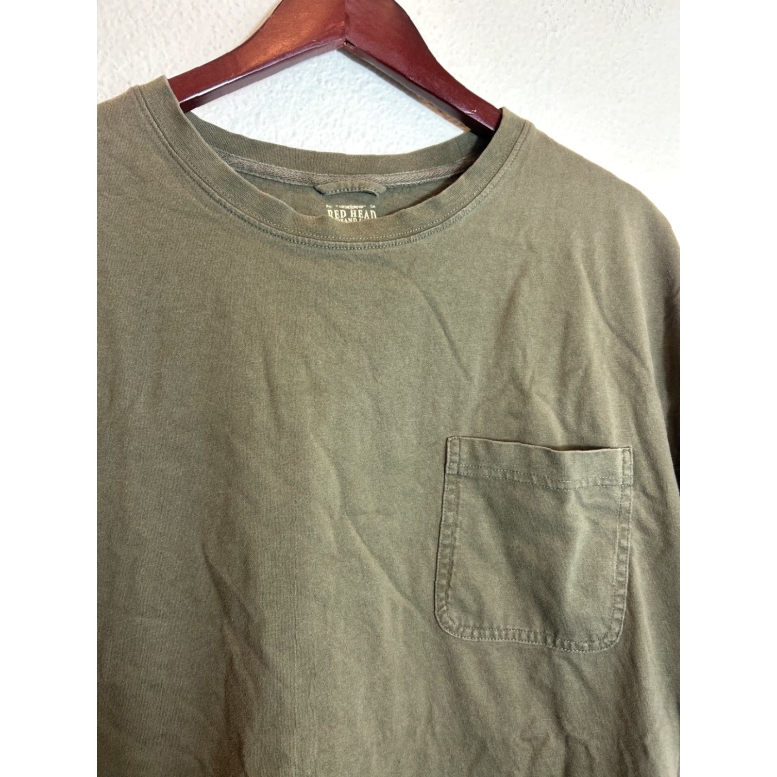 Vintage VINTAGE RedHead Shirt Mens XL Green Short Sleeve T Shirt Cotton Light Stains Size US XL / EU 56 / 4 - 4 Thumbnail