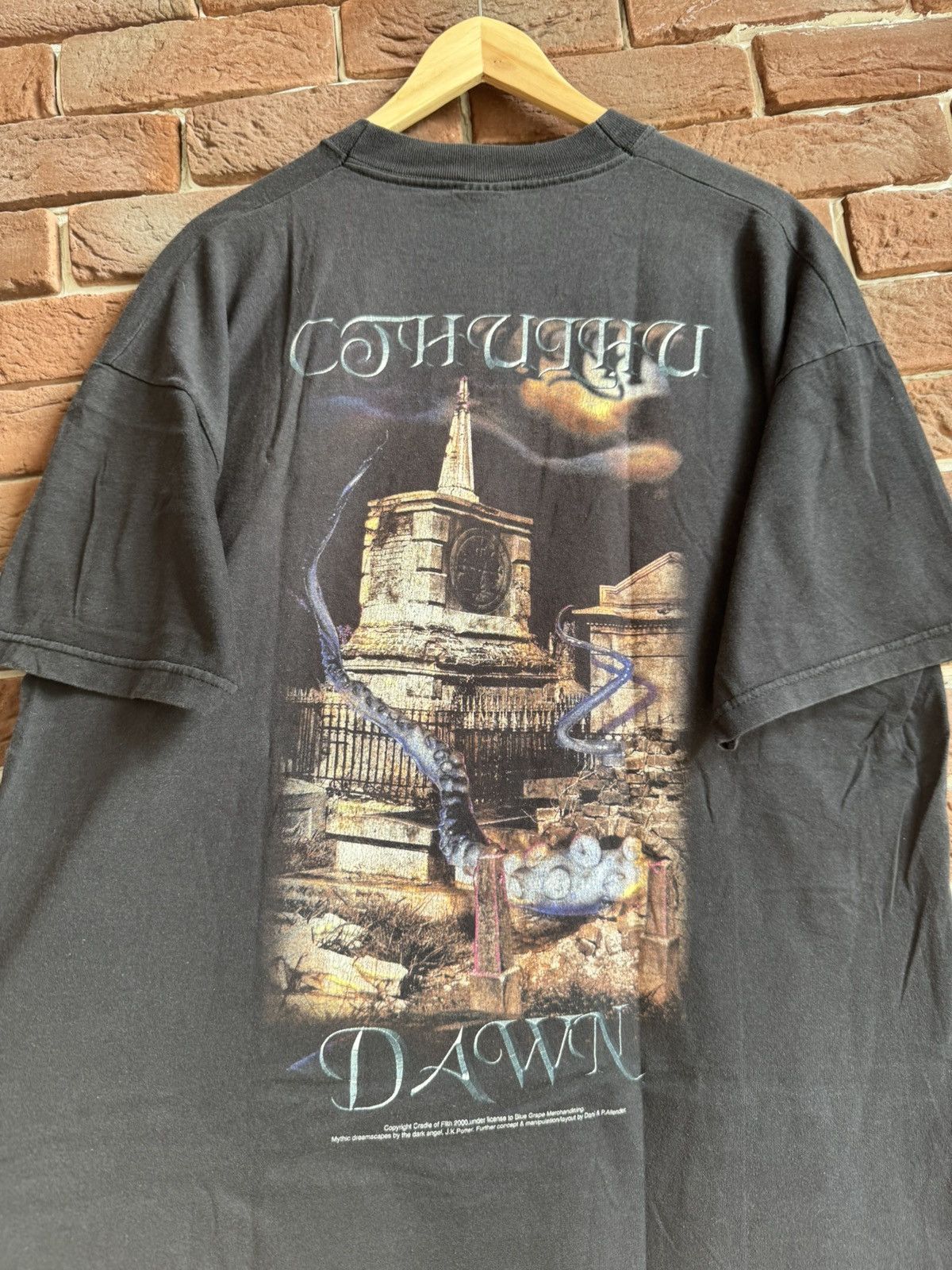 Band Tees 00s Vintage Cradle Of Filth Cthulu Dawn Metal Band Tee XL Size US XL / EU 56 / 4 - 9 Thumbnail