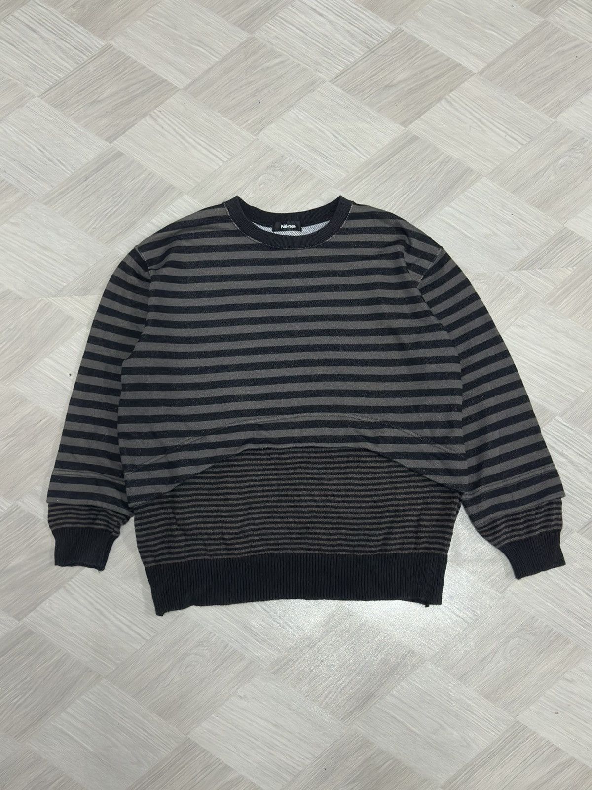 Ne-Net Ne-Net Issey Miyake Hybrid Stripe/Prisoner Sweater Size US M / EU 48-50 / 2 - 3 Thumbnail