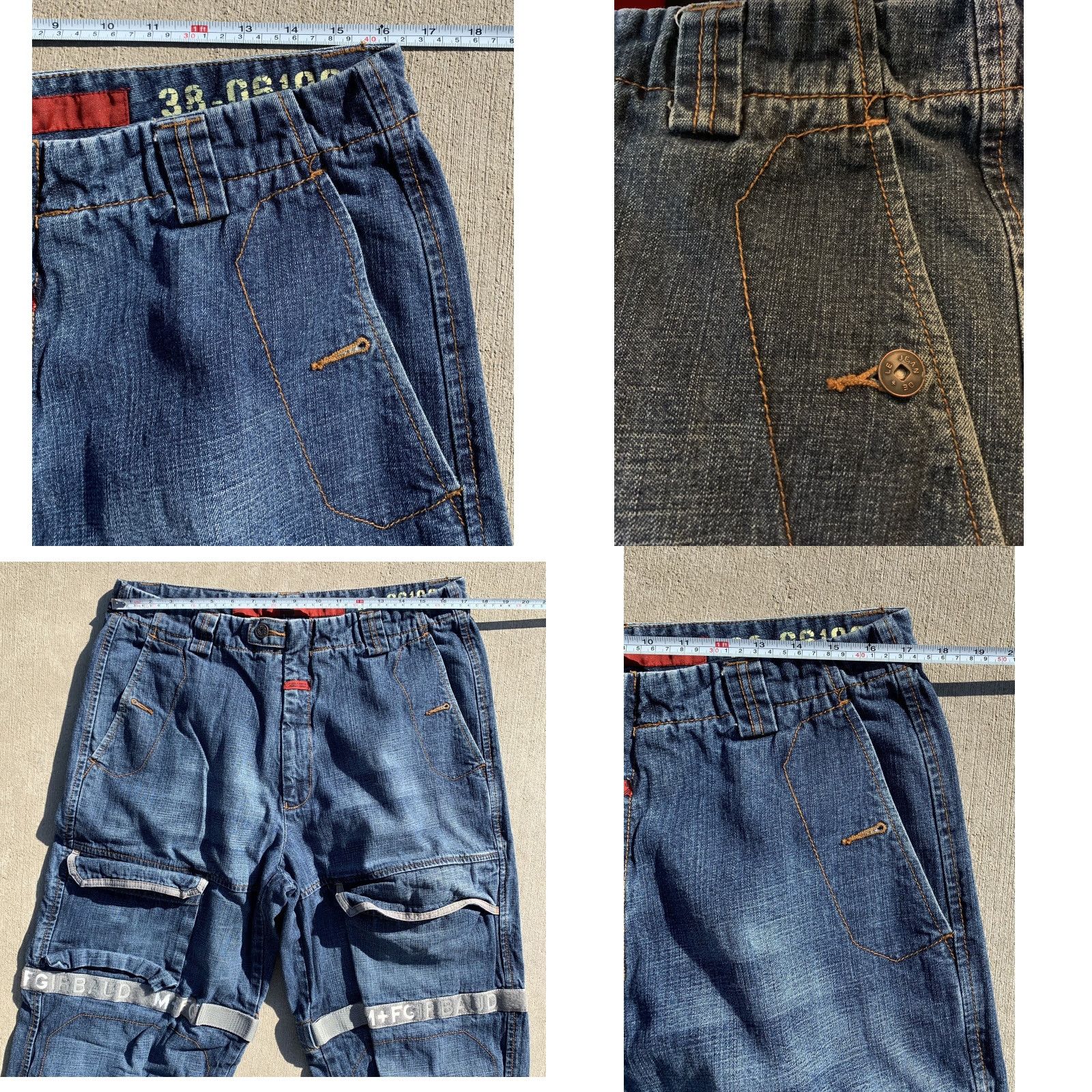 Vintage VINTAGE Girbaud Jeans Strap 36 M 90s Hip Hop Denim Cotton Blue Jeans Mens Size 36 See Pics Pockets Button Zip Relaxed Vintage See Measurements Size US 36 / EU 52 - 8 Thumbnail