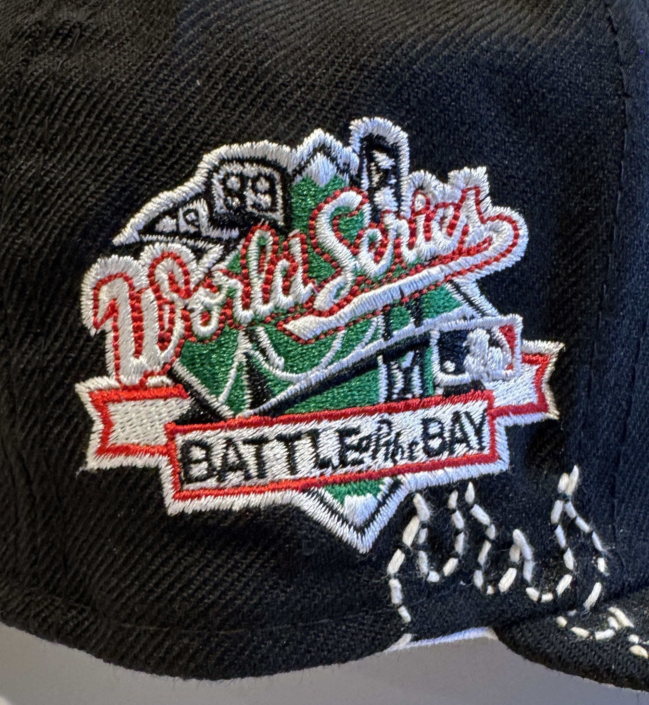 New Era LOSO NYC OAKLAND ATHLETICS HAT 1989 BATTLE OF THE BAY 7 1/4 Size 32 - 13 Thumbnail
