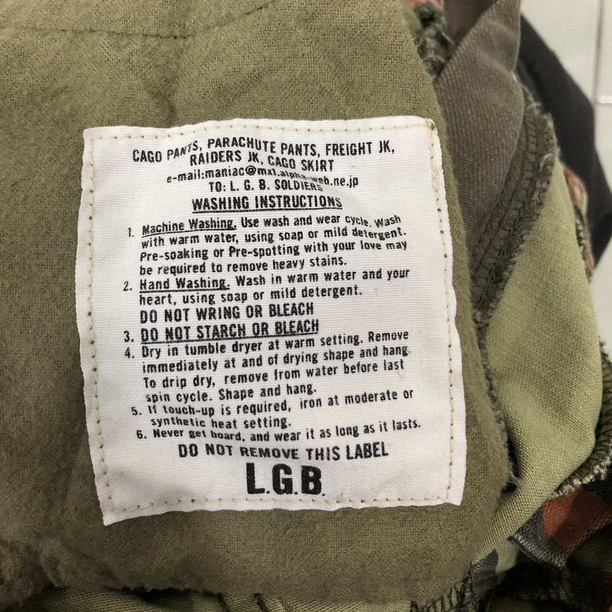 Le Grande Bleu (L.G.B.) 🔥Camouflage Military Design Cargo Parachute Raiders Pants Size US 30 / EU 46 - 21 Thumbnail