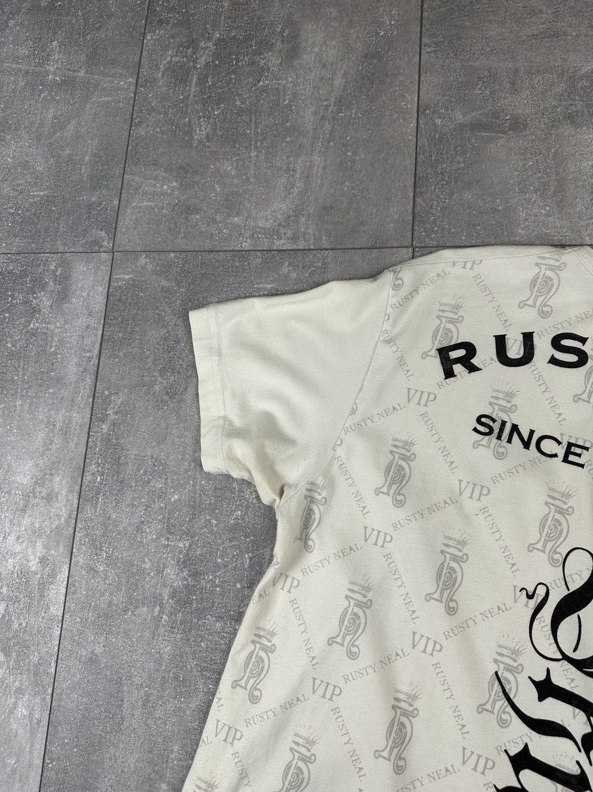 Rusty Rusty Neal Overprint Logo Y2K T-Shirt Size US XL / EU 56 / 4 - 14 Thumbnail