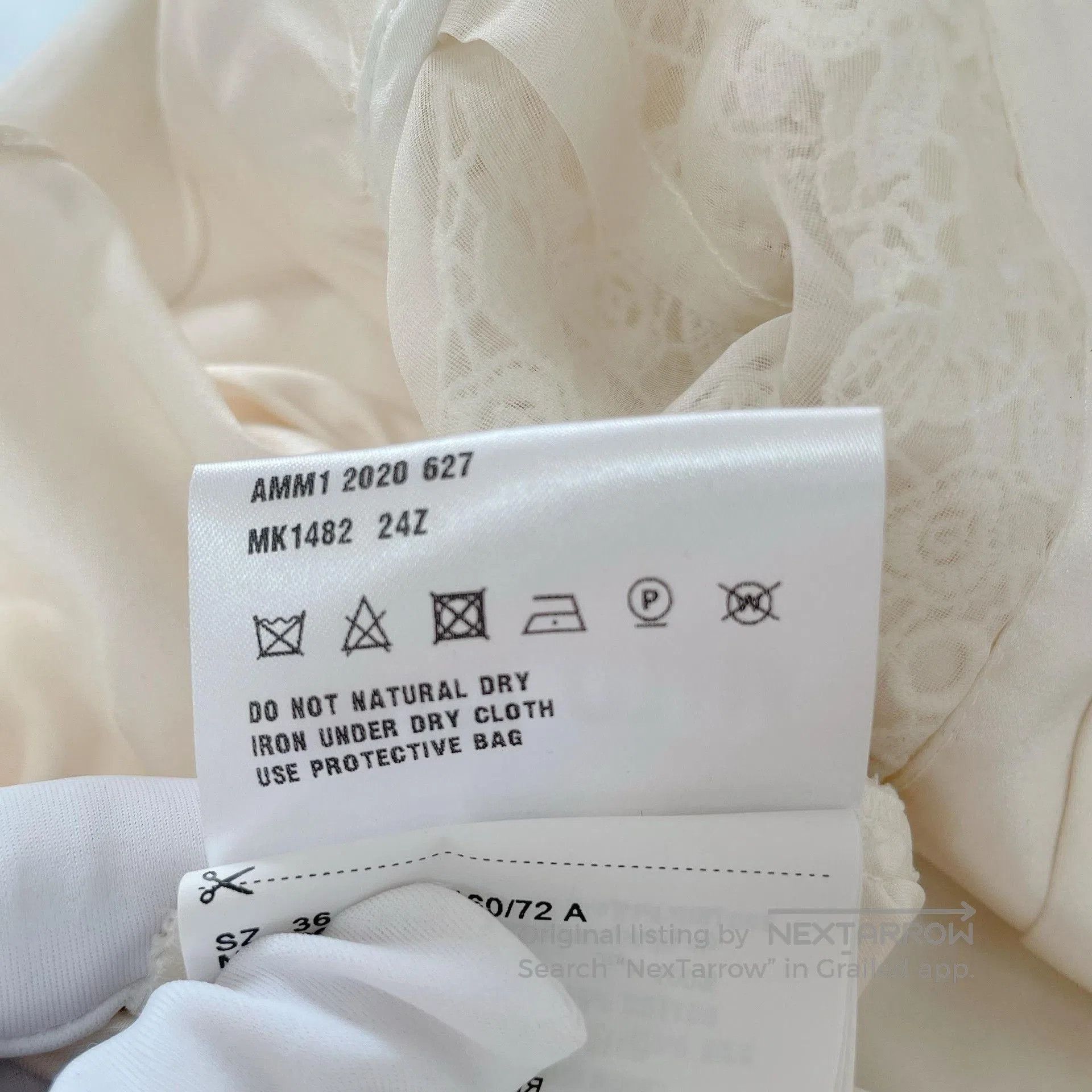 Miu Miu Miu Miu White Silk Top. Size XS / US 0-2 / IT 36-38 - 7 Thumbnail