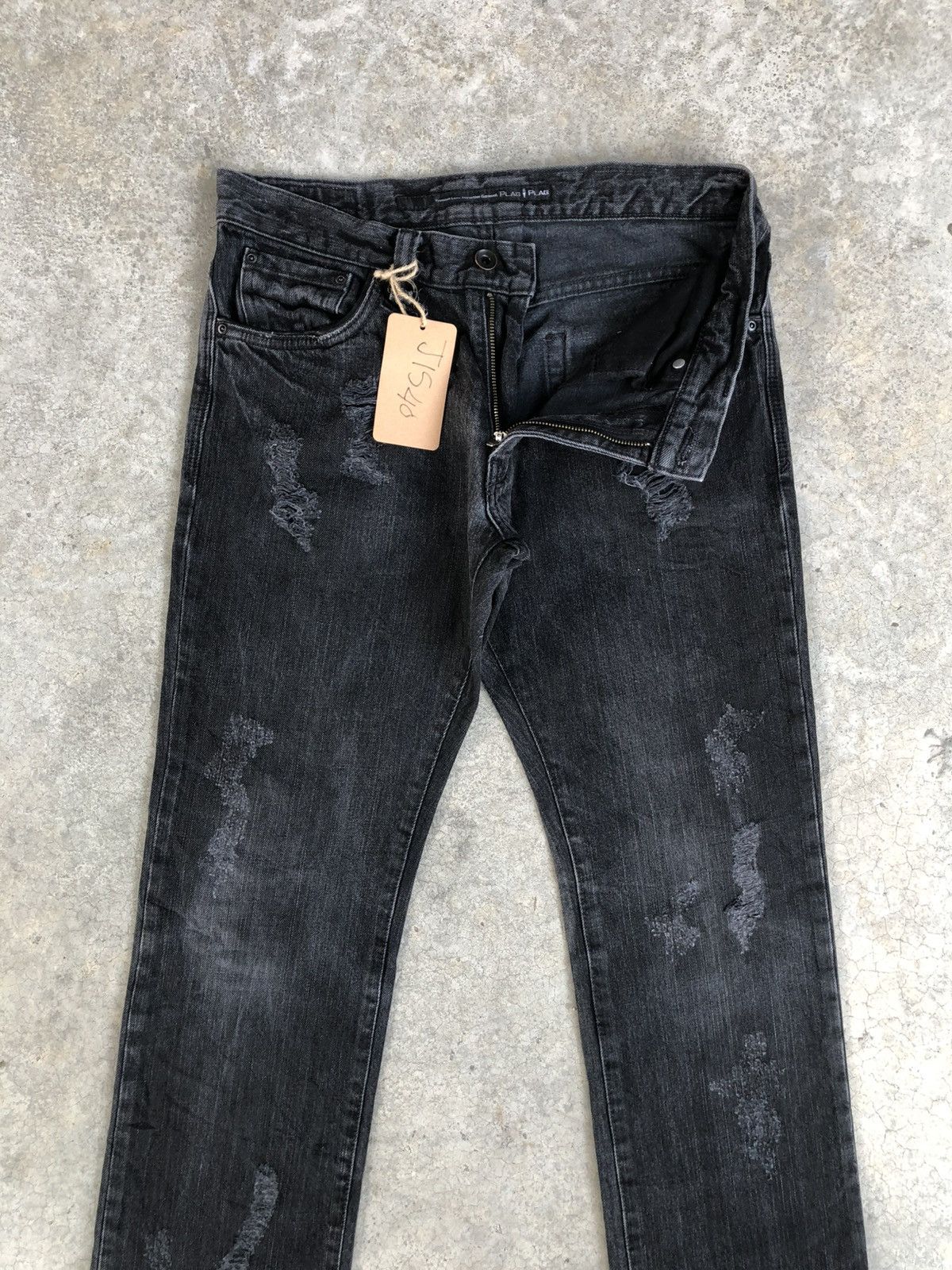 Issey Miyake Tete Homme Plag Distressed Jeans broken Size US 30 / EU 46 - 5 Thumbnail