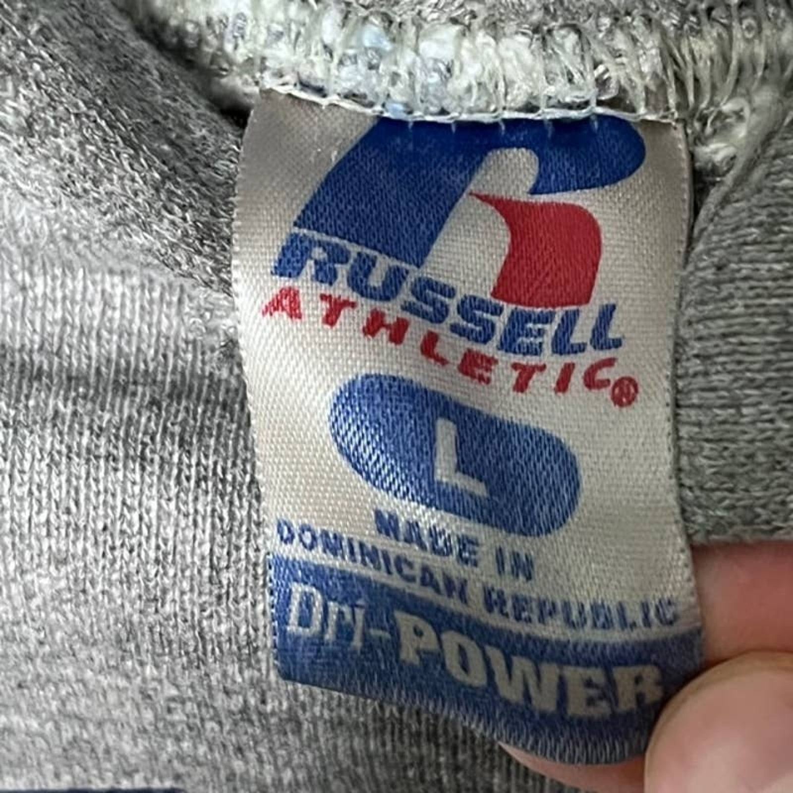 Russell Athletic 2000's Russell Athletic Spellout Pullover Hoodie Grey Medium Size US M / EU 48-50 / 2 - 8 Thumbnail