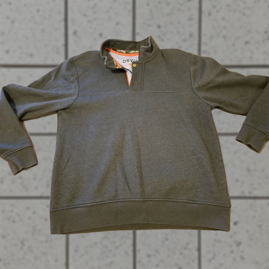 Orvis Orvis Mens Polo Sweater L Gray Cotton Pullover Shirt Vintage? Size US L / EU 52-54 / 3 - 1 Thumbnail