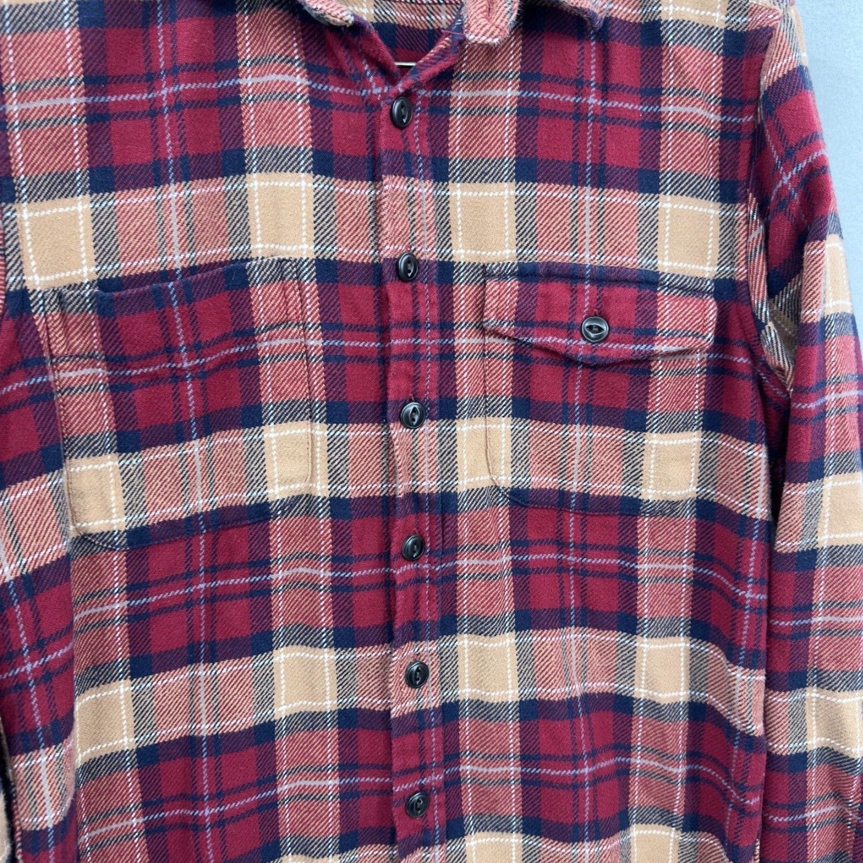 Taylor Stitch Taylor Stitch Shirt Small S Red Plaid Flannel Cotton Button-Up Vintage-esque Preppy 90s Boyfriend Style Mens Size US S / EU 44-46 / 1 - 3 Thumbnail