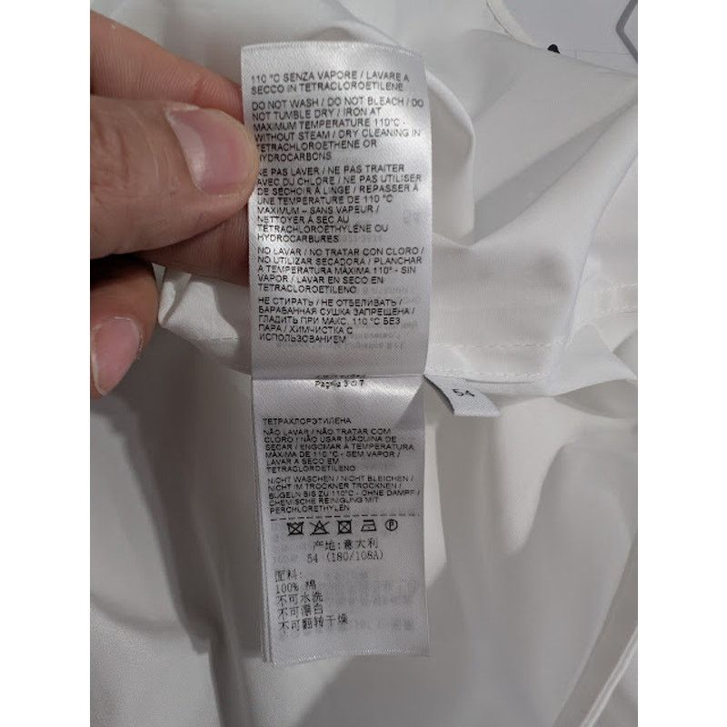 Bottega Veneta o1rshd1 Compact Cotton Poplin Shirt in White Size US L / EU 52-54 / 3 - 18 Thumbnail