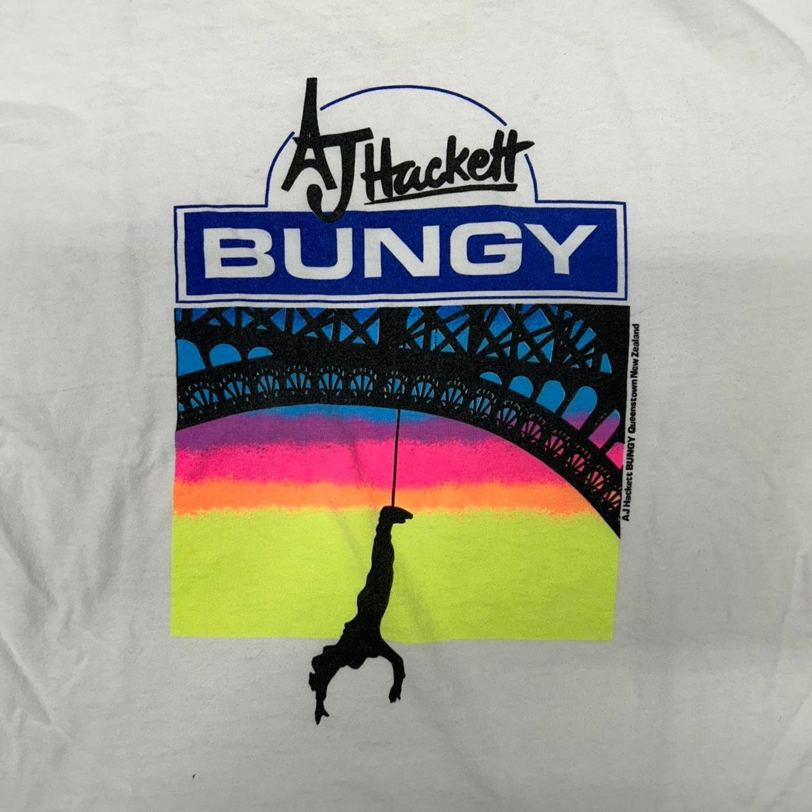 Other VTG AJ Hackett Bungy T-Shirt in white and multi-colour Size US XL / EU 56 / 4 - 2 Thumbnail