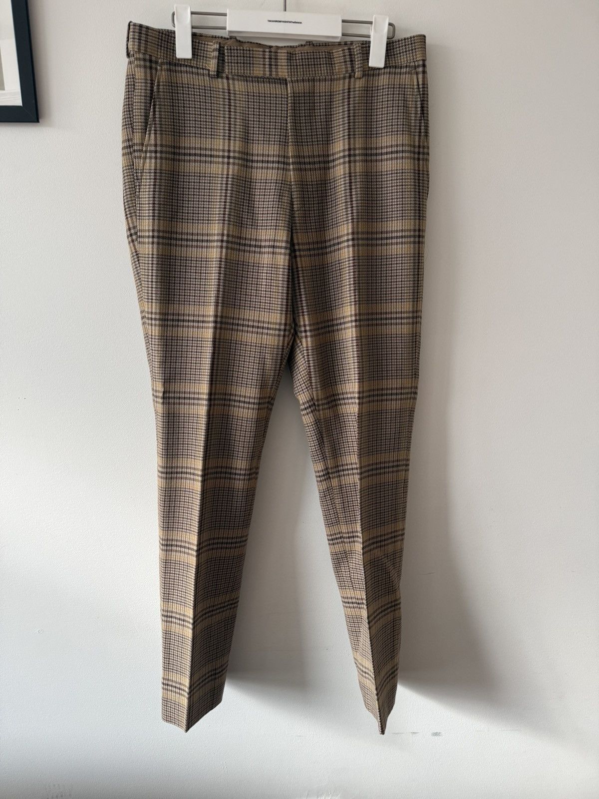 Auralee Glen check wool serge pants Size US 30 / EU 46 - 3 Thumbnail
