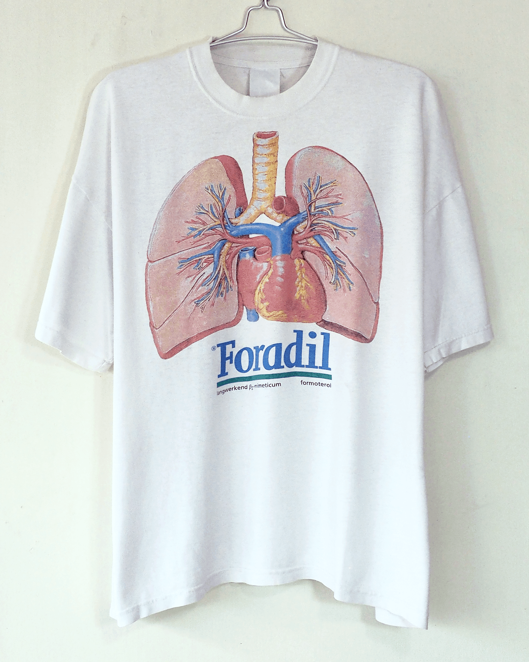 Vintage Vintage 1990s Foradil Heart Anatomy Shirt XL Size US XL / EU 56 / 4 - 2 Thumbnail