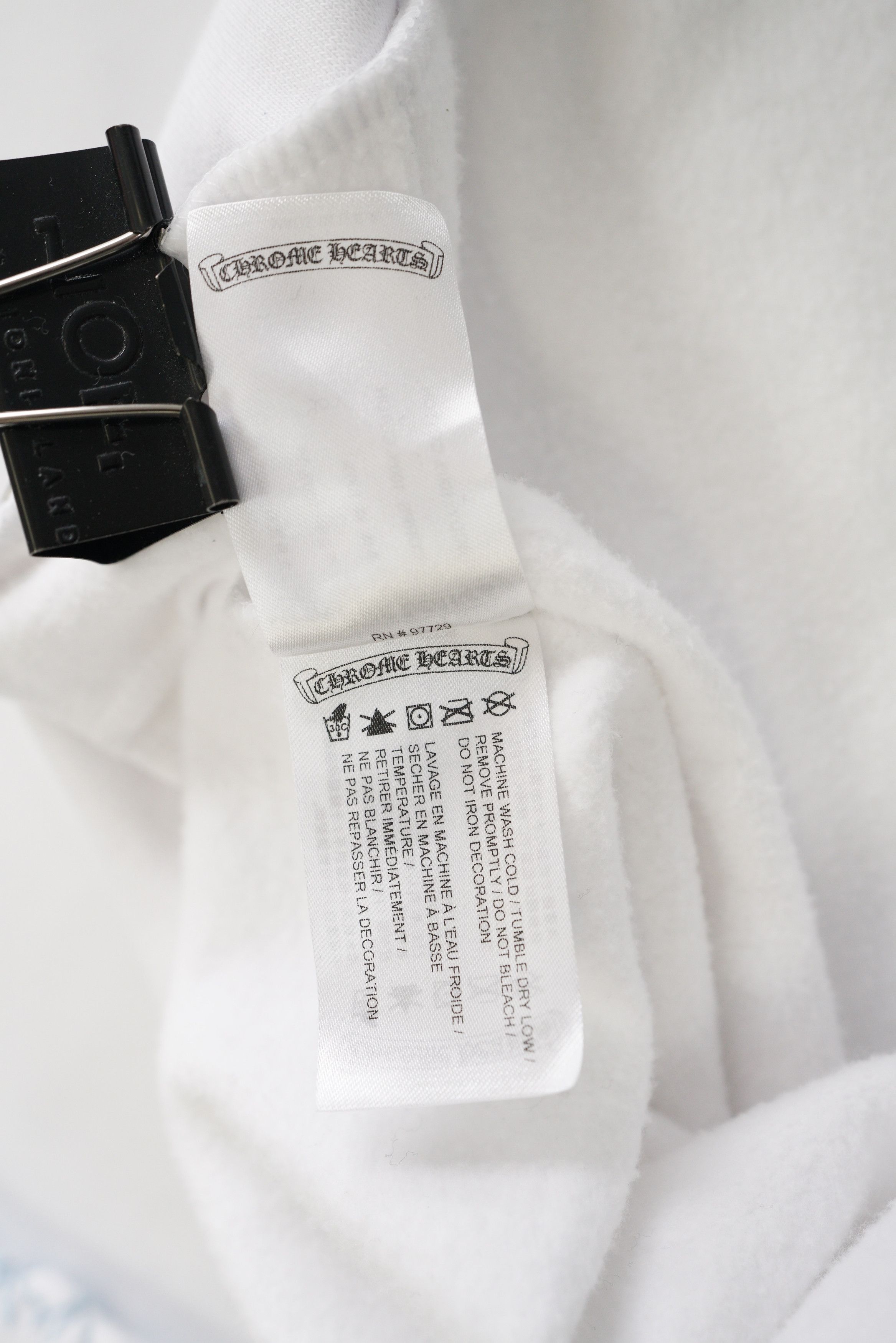 Chrome Hearts Chrome Hearts Beaded Horseshoe Logo White Zip Up Hoodie Size US S / EU 44-46 / 1 - 20 Thumbnail