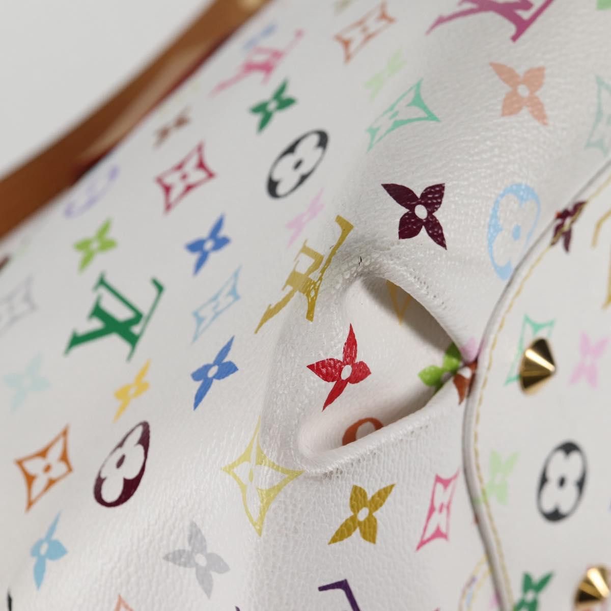Louis Vuitton LOUIS VUITTON Monogram Multicolor Annie MM Tote Bag White Size ONE SIZE - 16 Thumbnail