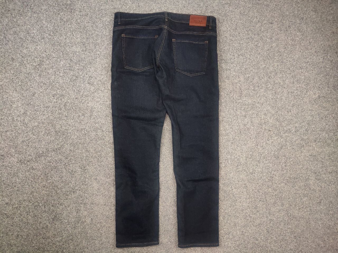 Hugo Boss Hugo Boss Delaware 3 slim fit Dark Blue Cotton Denim Jeans Size US 36 / EU 52 - 7 Thumbnail