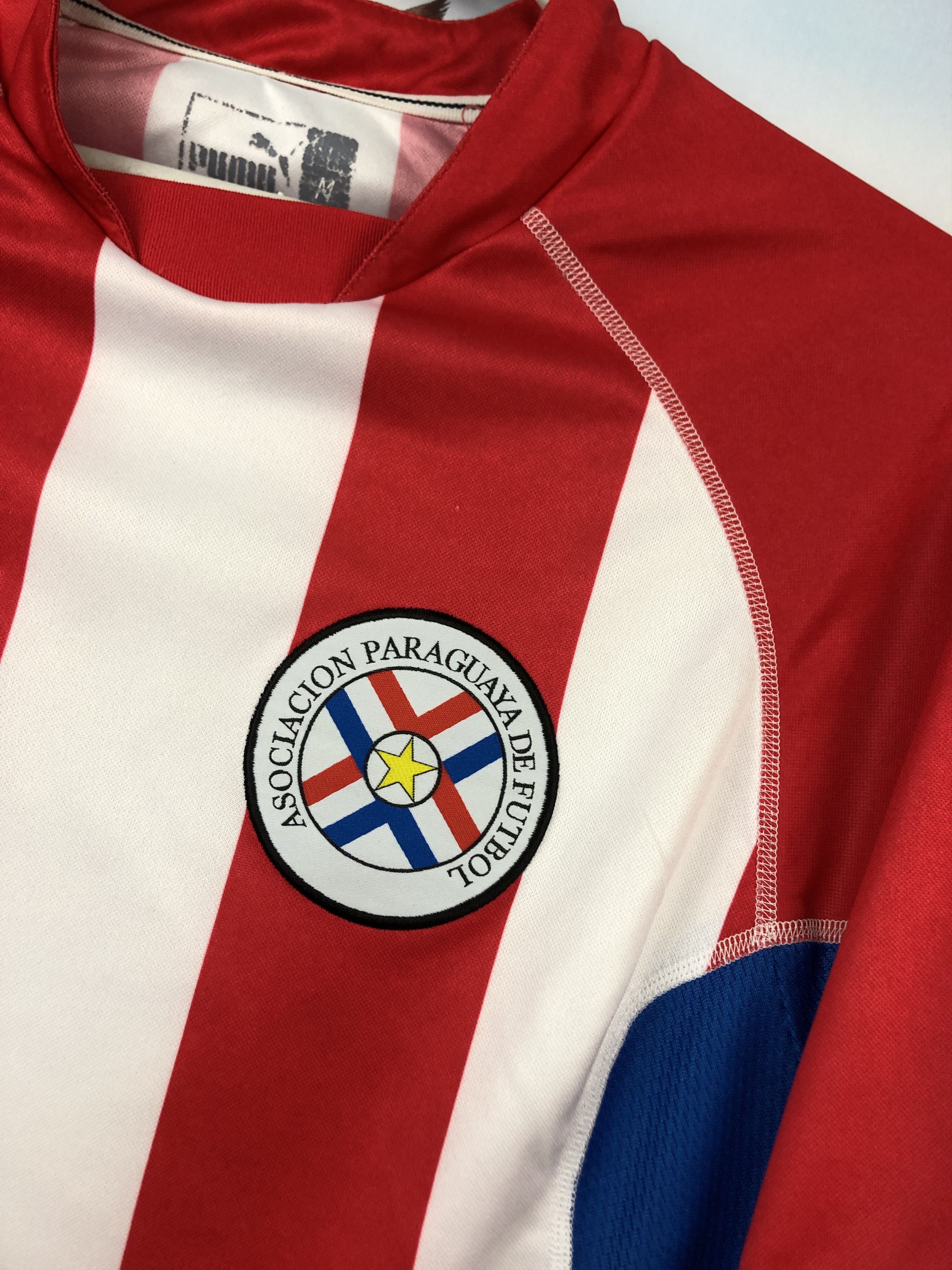 Vintage Paraguay Home football shirt 2002 Soccer Puma Jersey Rare Size US M / EU 48-50 / 2 - 5 Thumbnail