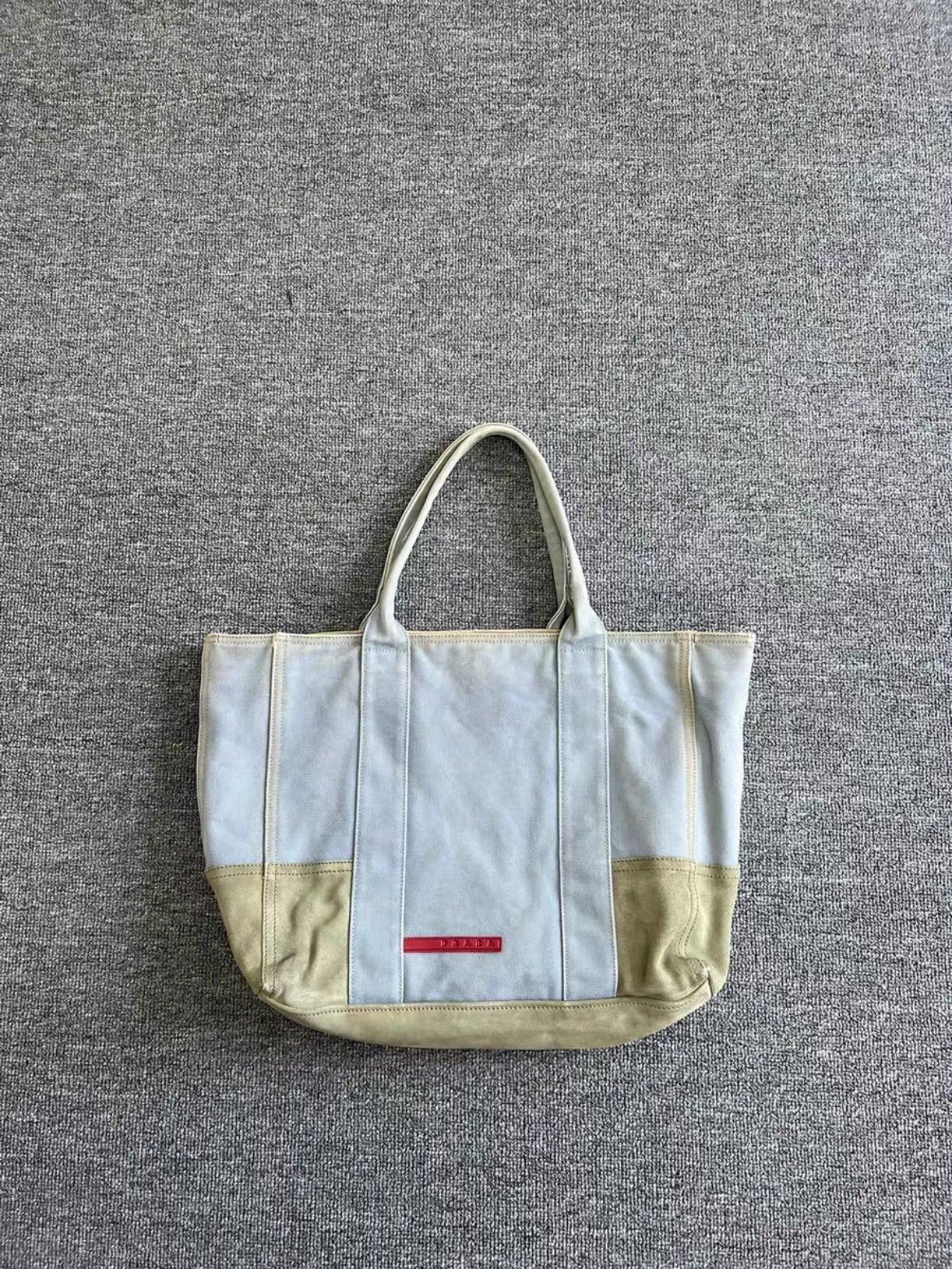 Prada Prada red label Suede nylons joint tote-2505 Size ONE SIZE - 3 Thumbnail