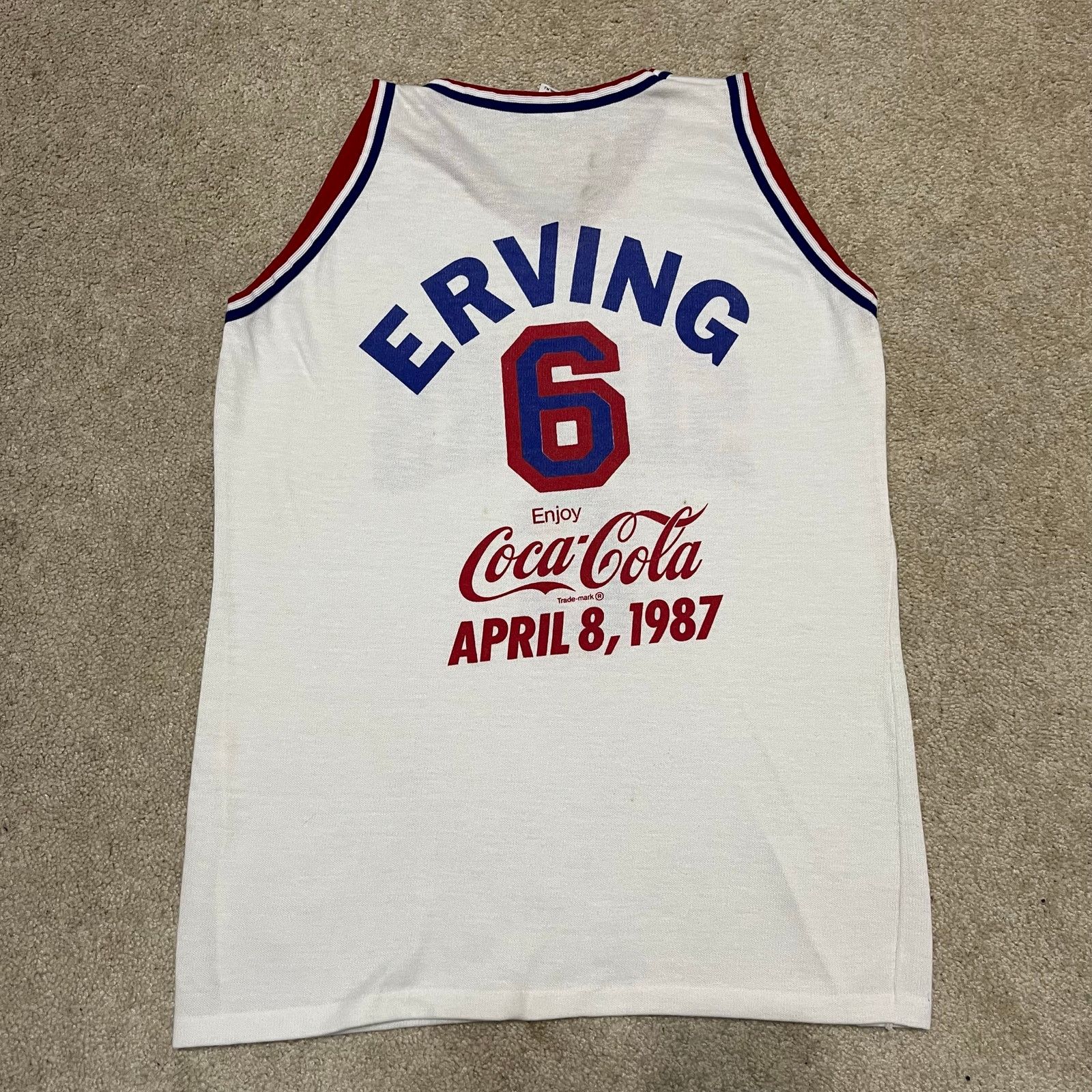 Other Vintage 1987 Julius Erving Sixers #6 Coca-Cola Promo Tank To Size US XL / EU 56 / 4 - 1 Thumbnail