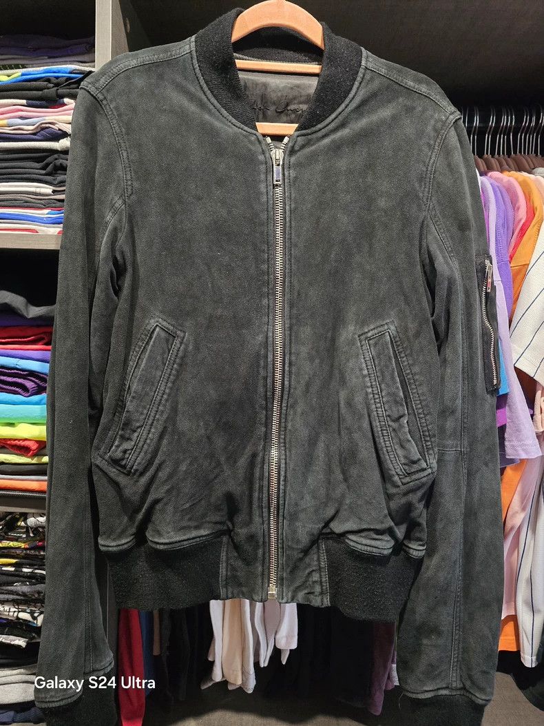 Rick Owens Rick owens size 8 Washed suede bomber jacket Size US M / EU 48-50 / 2 - 1 Thumbnail