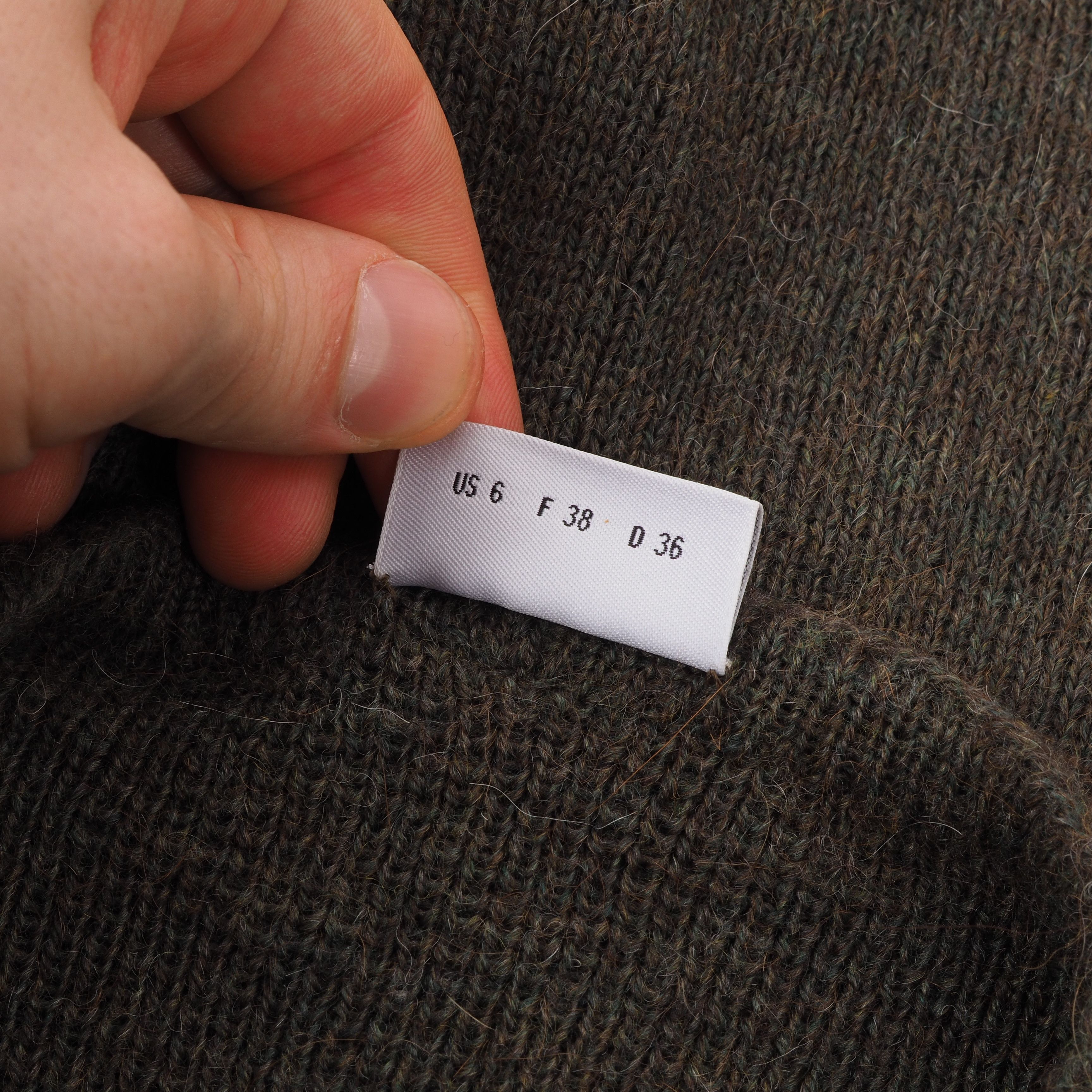 Akris Akris Punto Women's Wool Green Brown Sweater Cardigan Size M / US 6-8 / IT 42-44 - 5 Thumbnail