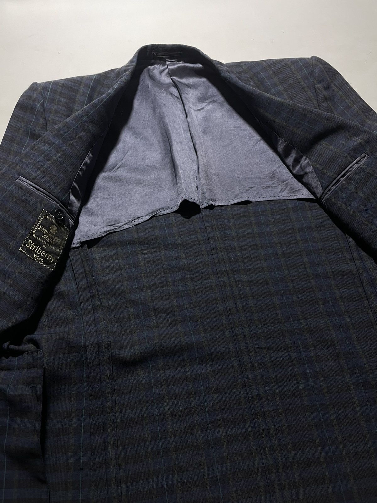 Ermenegildo Zegna Ermenergildo Zegna Plaid Blazer Size 54R - 9 Thumbnail