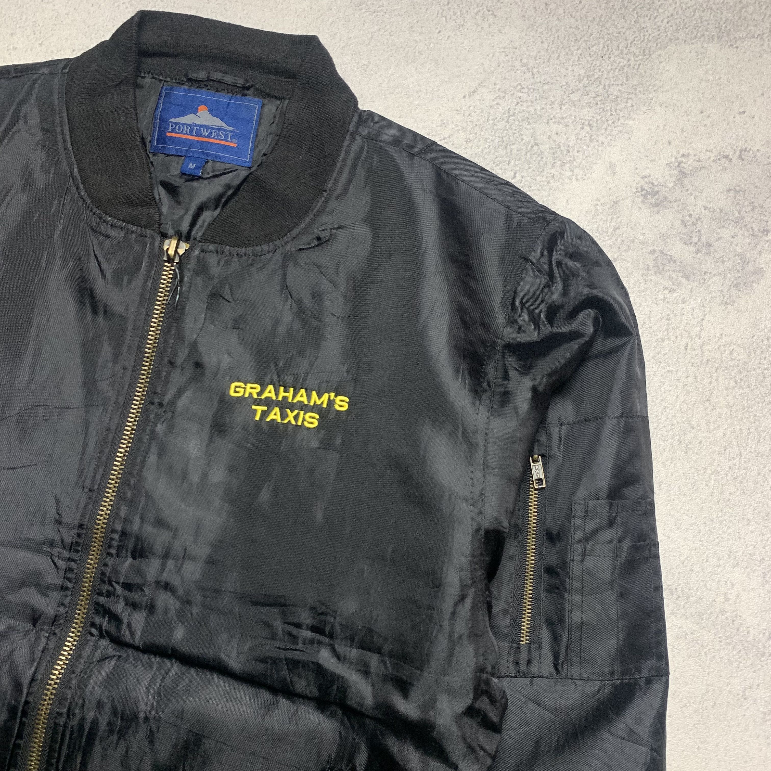 Vintage Vintage 90s Graham's Taxi Bomber Jacket Size US M / EU 48-50 / 2 - 4 Thumbnail