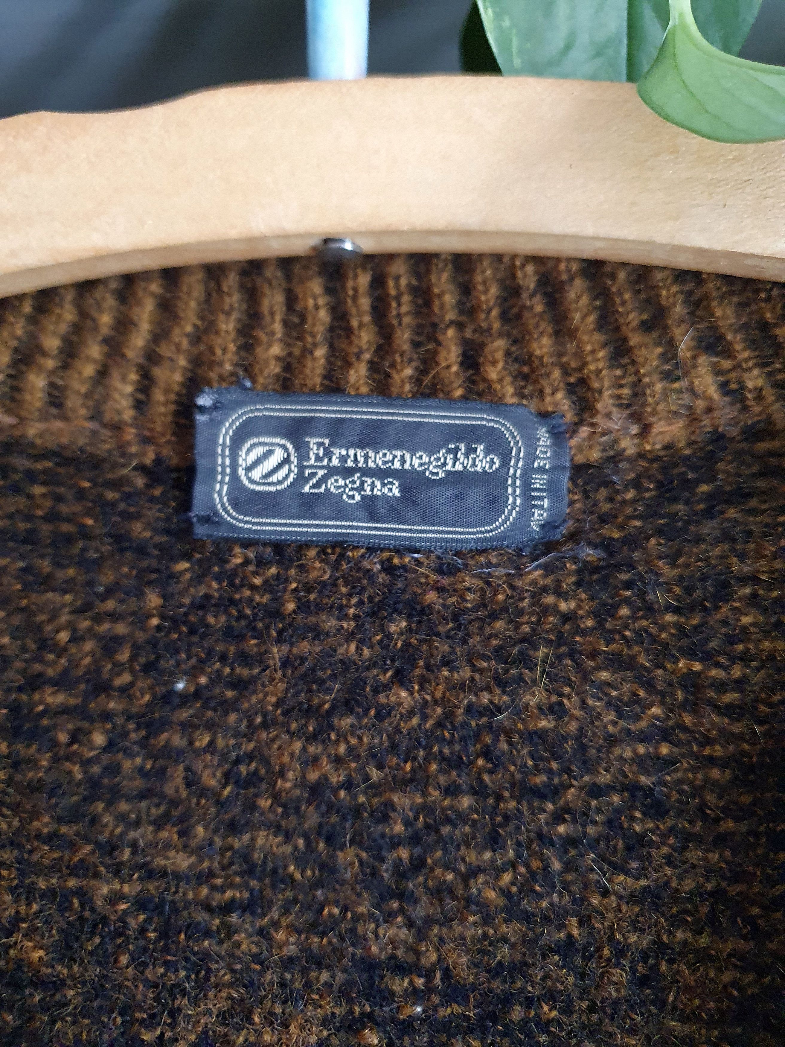 Ermenegildo Zegna Vintage Ermenegildo Zegna Textured Mohair-Blend Cardigan Size US S / EU 44-46 / 1 - 7 Thumbnail