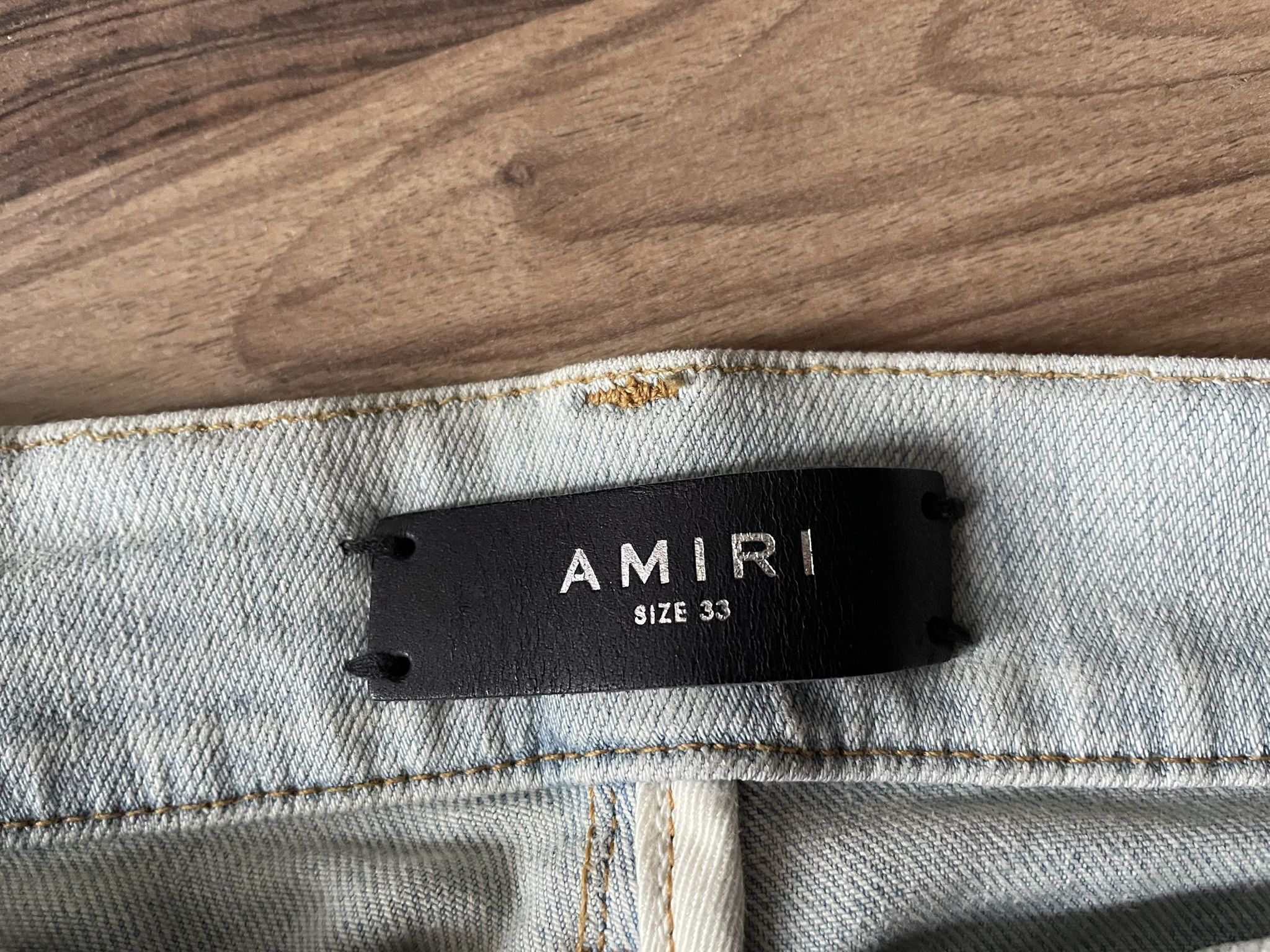 Amiri Amiri Light Indigo Skinny Denim Size US 33 - 4 Thumbnail