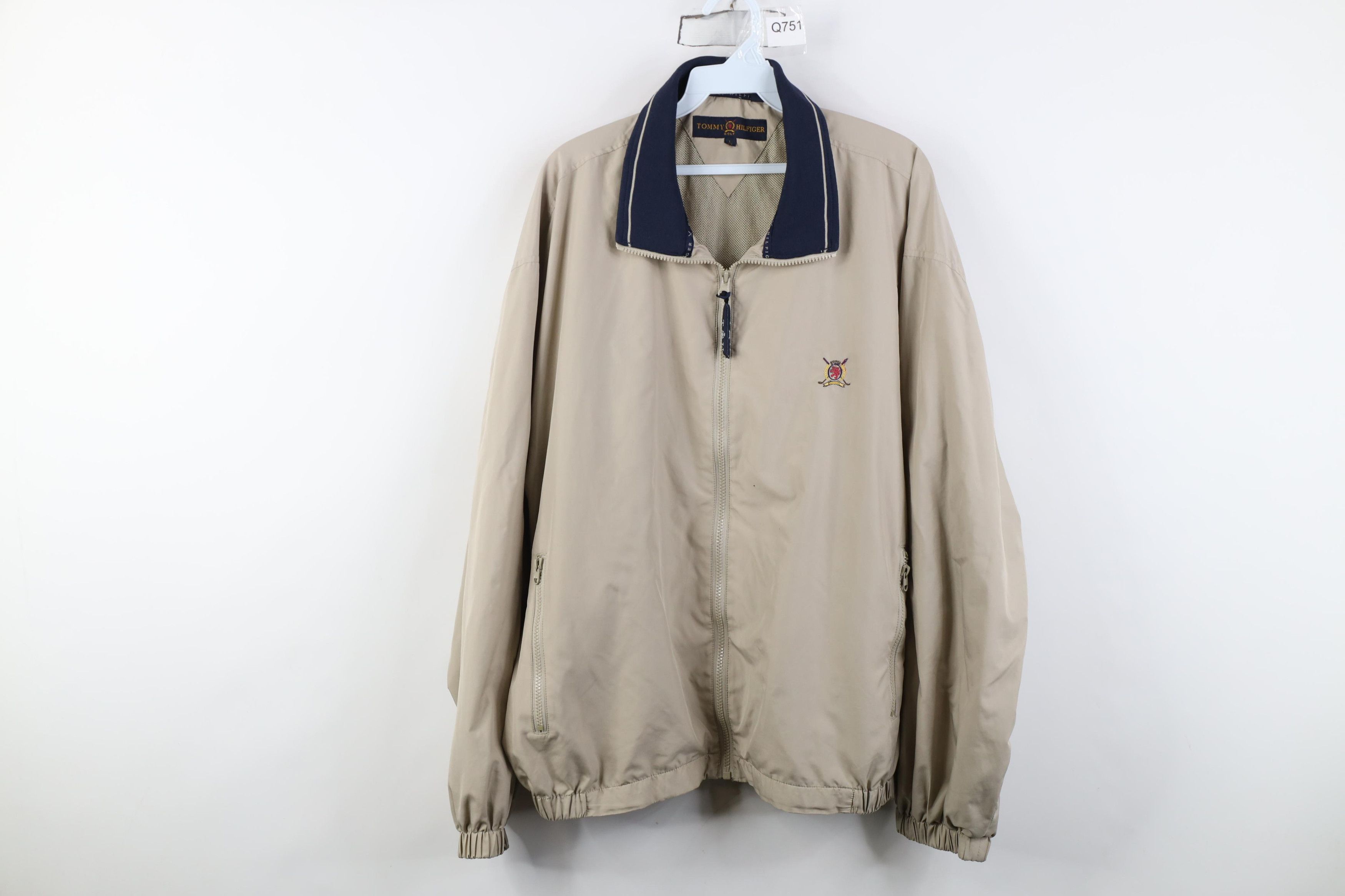 Tommy Hilfiger Vintage 90s Tommy Hilfiger Golf Full Zip Windbreaker Jacket Size US L / EU 52-54 / 3 - 1 Thumbnail