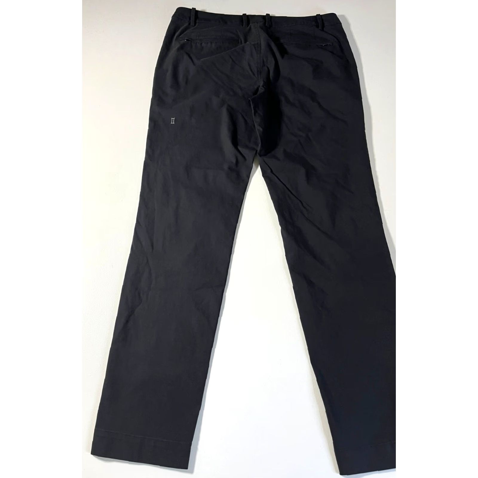 Vintage Kit and Ace Men’s Chino Pants Black 34 Regular 34 Cotton Blend Stretch Flat Front Belt Loops Straight Inseam 32 Casual Vintage/Preppy Style City Size US 34 / EU 50 - 4 Thumbnail
