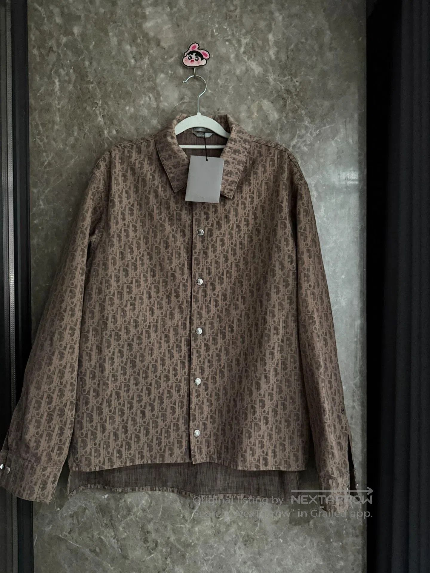 Dior dior brown printed shirt jacket for men. Size US L / EU 52-54 / 3 - 1 Thumbnail