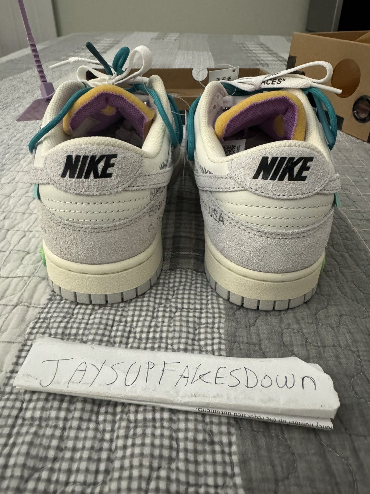 Nike Nike Dunk Low Off-White Lot 36 Size 8.5 DS Shoes Size US 8.5 / EU 41-42 - 6 Thumbnail