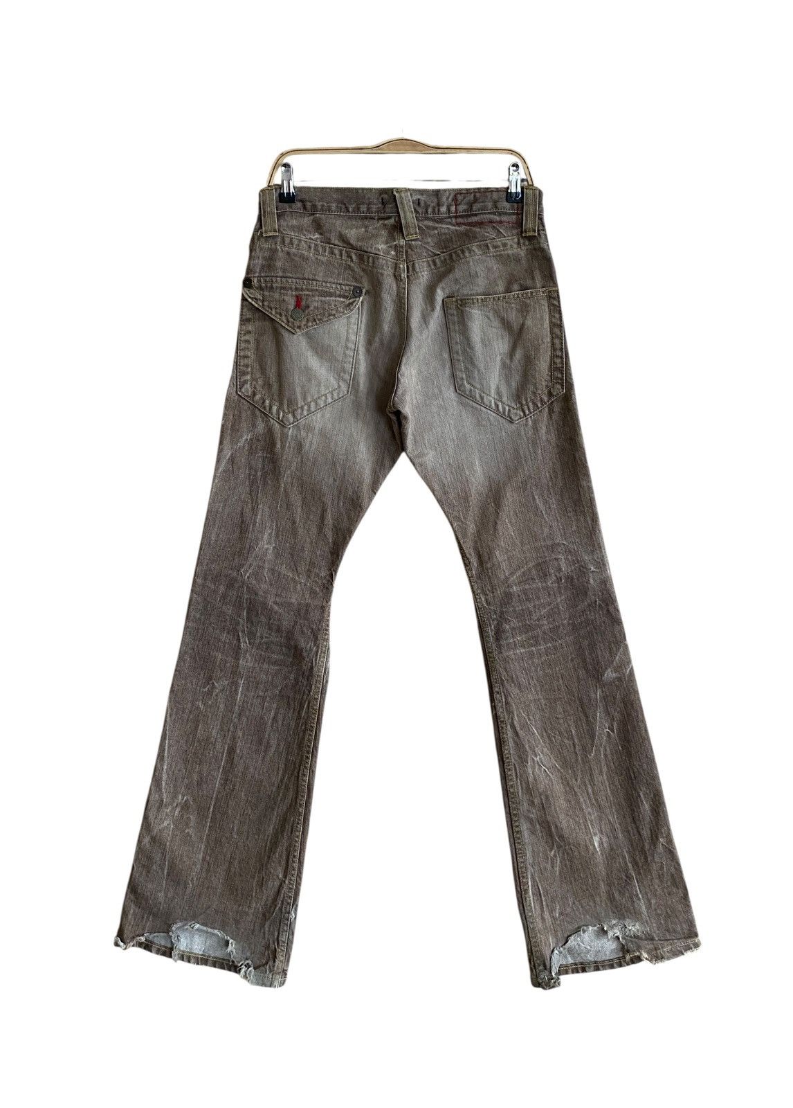Japanese Brand Vintage Japanese Brand Blue Way Flared Jeans 1990s Size US 32 / EU 48 - 2 Thumbnail