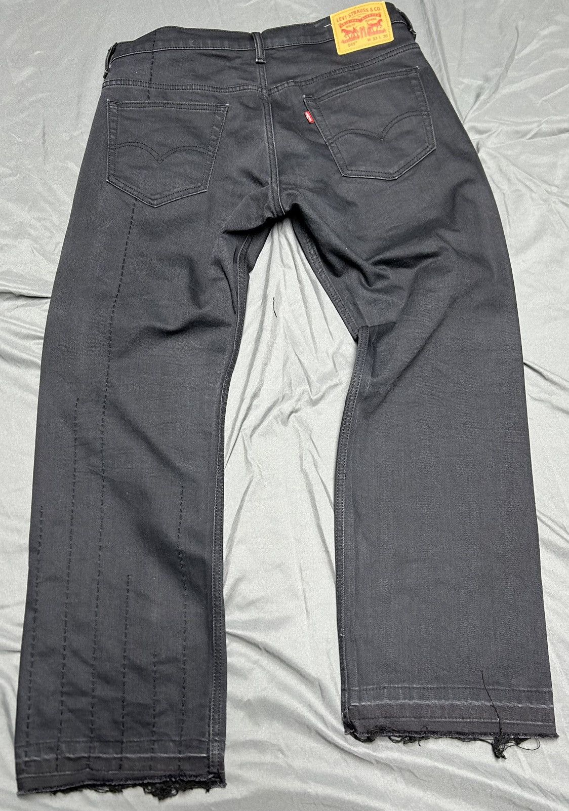 Levi's Levi’s 569 Sashiko Hand Stitched 1/1 Upcycled Unique Size US 33 - 14 Thumbnail