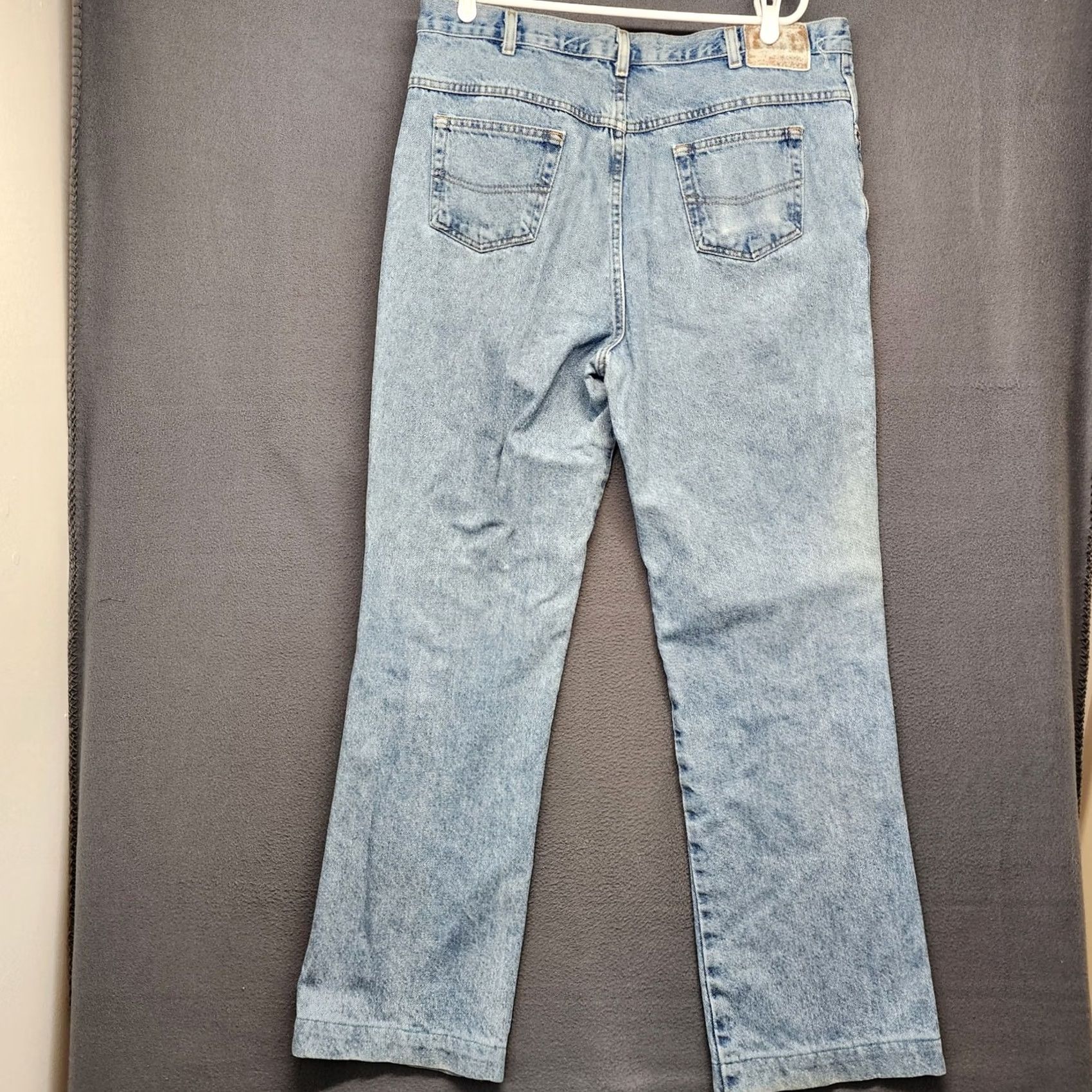 Vintage VINTAGE Sheplers Jeans Men 36x31 Light Wash Blue Bootcut Western Distressed READ Size US 36 / EU 52 - 2 Thumbnail
