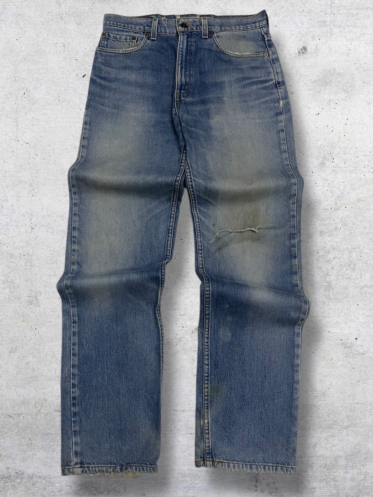Levi's Vintage Clothing VINTAGE 510 LEVIS USA DESIGNER 90S RIPPED MUDWASH OLD DENIM Size US 30 / EU 46 - 1 Thumbnail