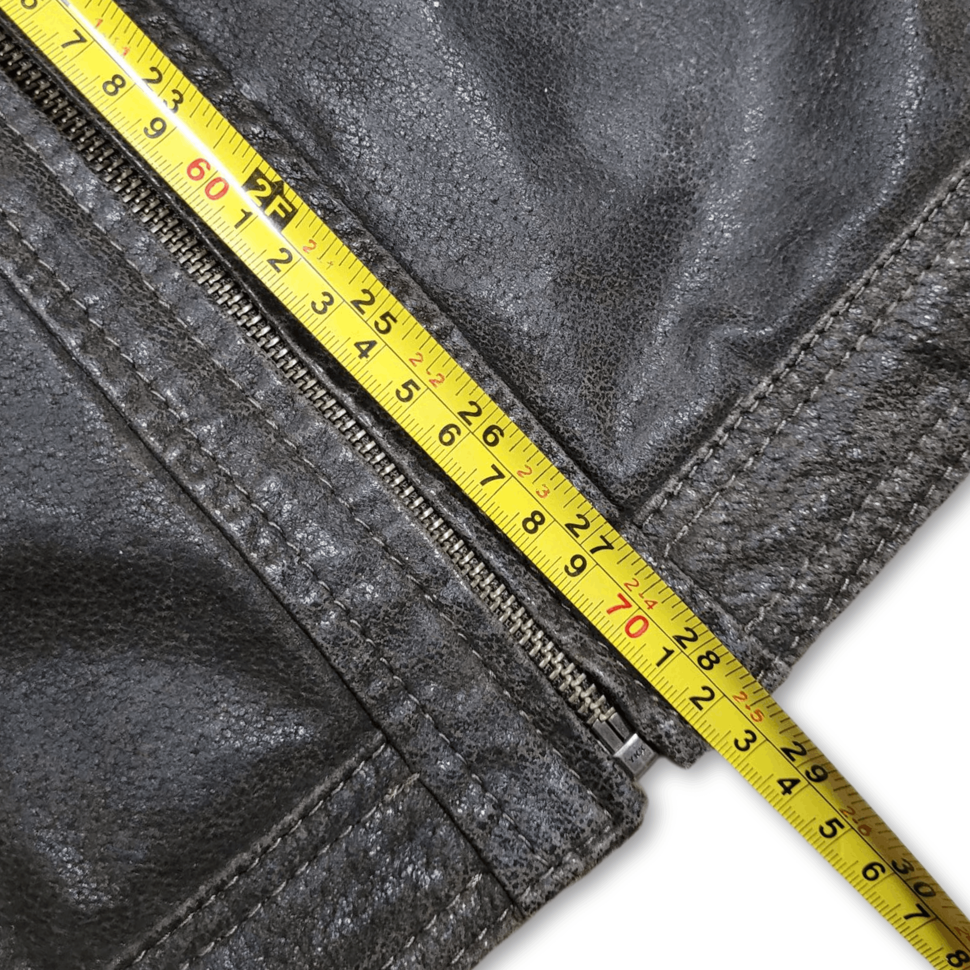 Vintage LEATHER JACKET - Men's leather jacket - Swiss Bomber - XXL Size US XL / EU 56 / 4 - 8 Thumbnail