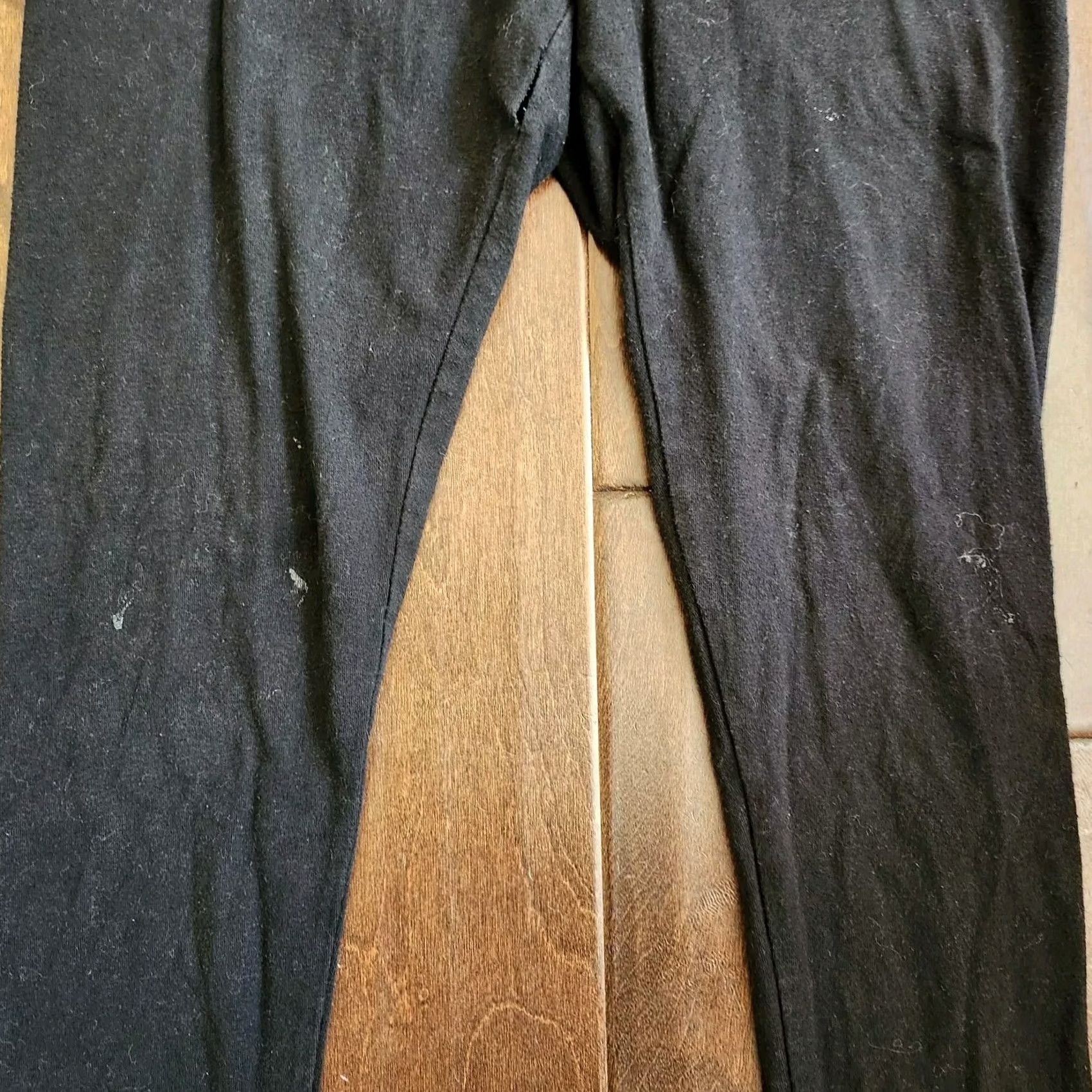 Vintage Xhilaration Women's Junior Floral Black Leggings XS - 27in Inseam, Cotton Spandex, Machine Washable, Yoga, Casual, Travel, Teens/MINOR STAINS Size 26" / US 2 / IT 38 - 3 Thumbnail