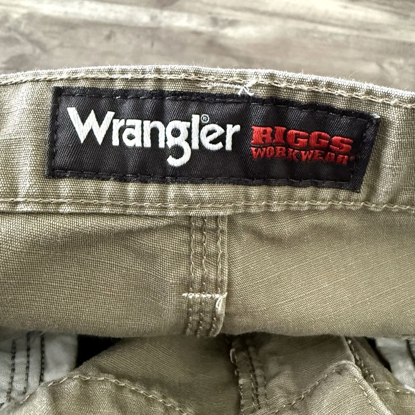 Wrangler Wrangler Riggs Workwear Pants Mens 36x33 Olive Green Cotton Carpenter Size US 36 / EU 52 - 2 Thumbnail