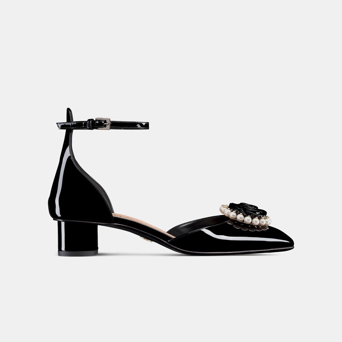 Dior o1bcso1str0225 Rose Pump in Black Size US 7 / IT 37 - 1 Thumbnail