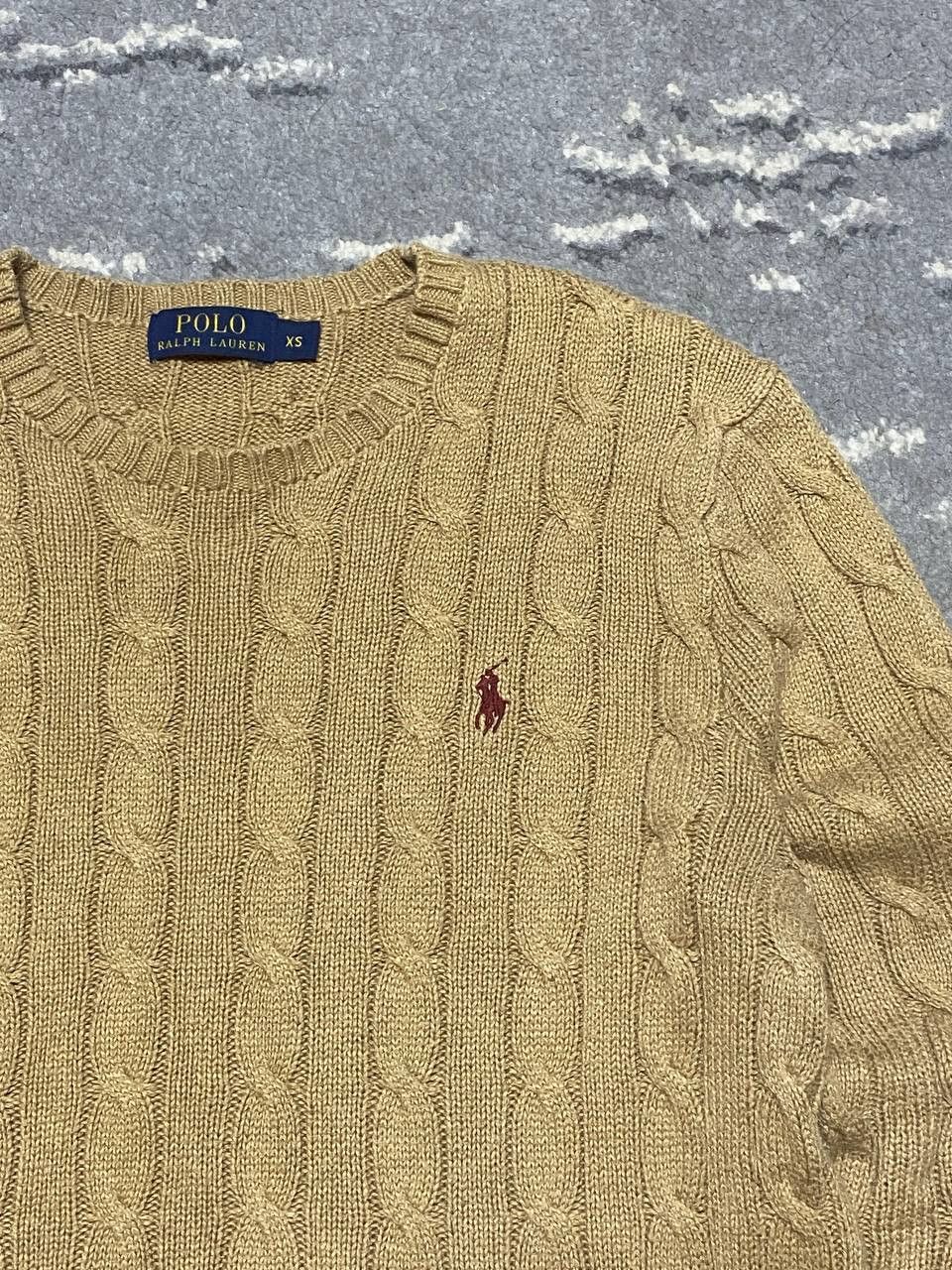 Polo Ralph Lauren 🧵 Polo Ralph Lauren Cable Knit Sweater — Classic Beige Size US XS / EU 42 / 0 - 6 Thumbnail