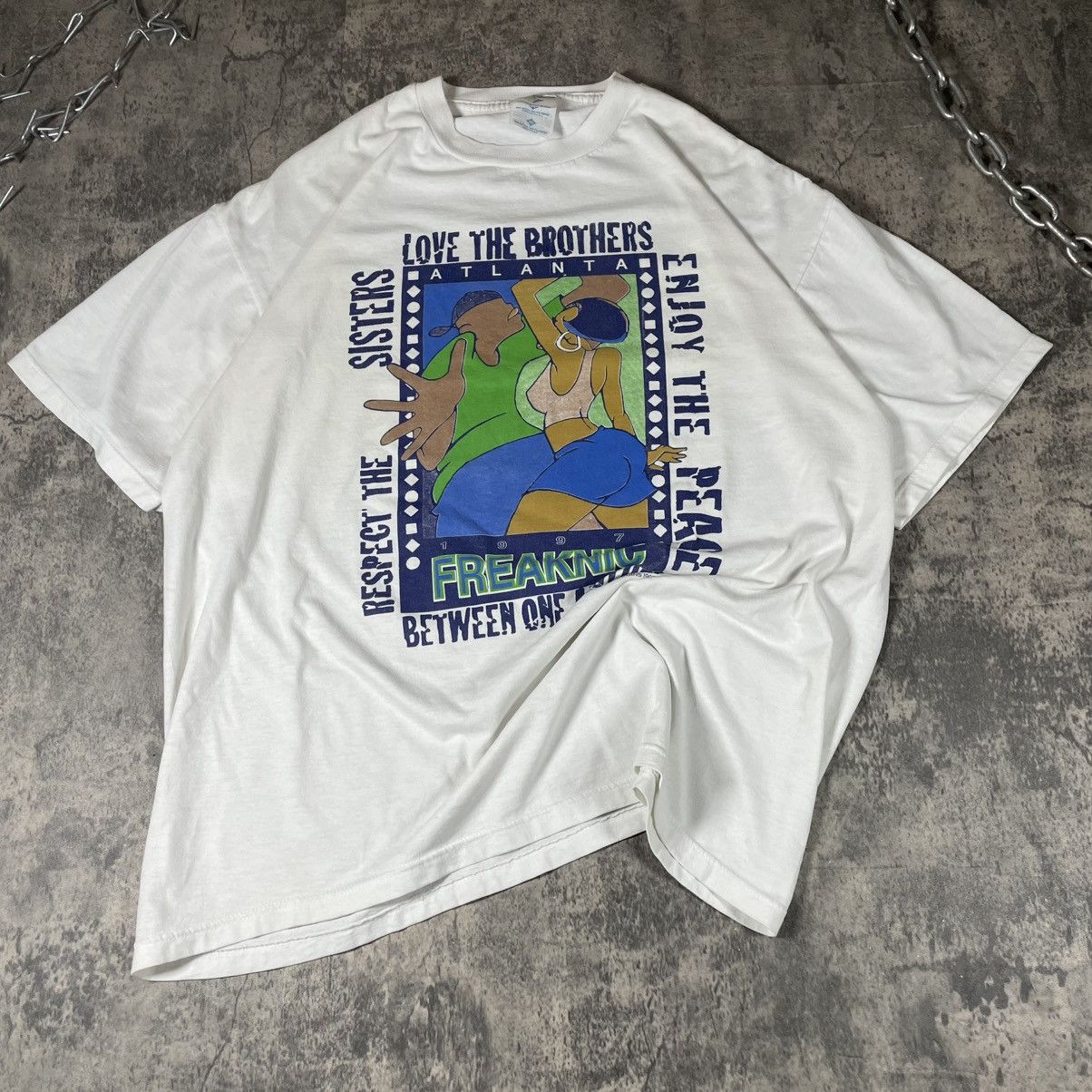 Jerzees Freaknic Atlanta HBCU Vintage 90s Tshirt Size US XL / EU 56 / 4 - 1 Thumbnail
