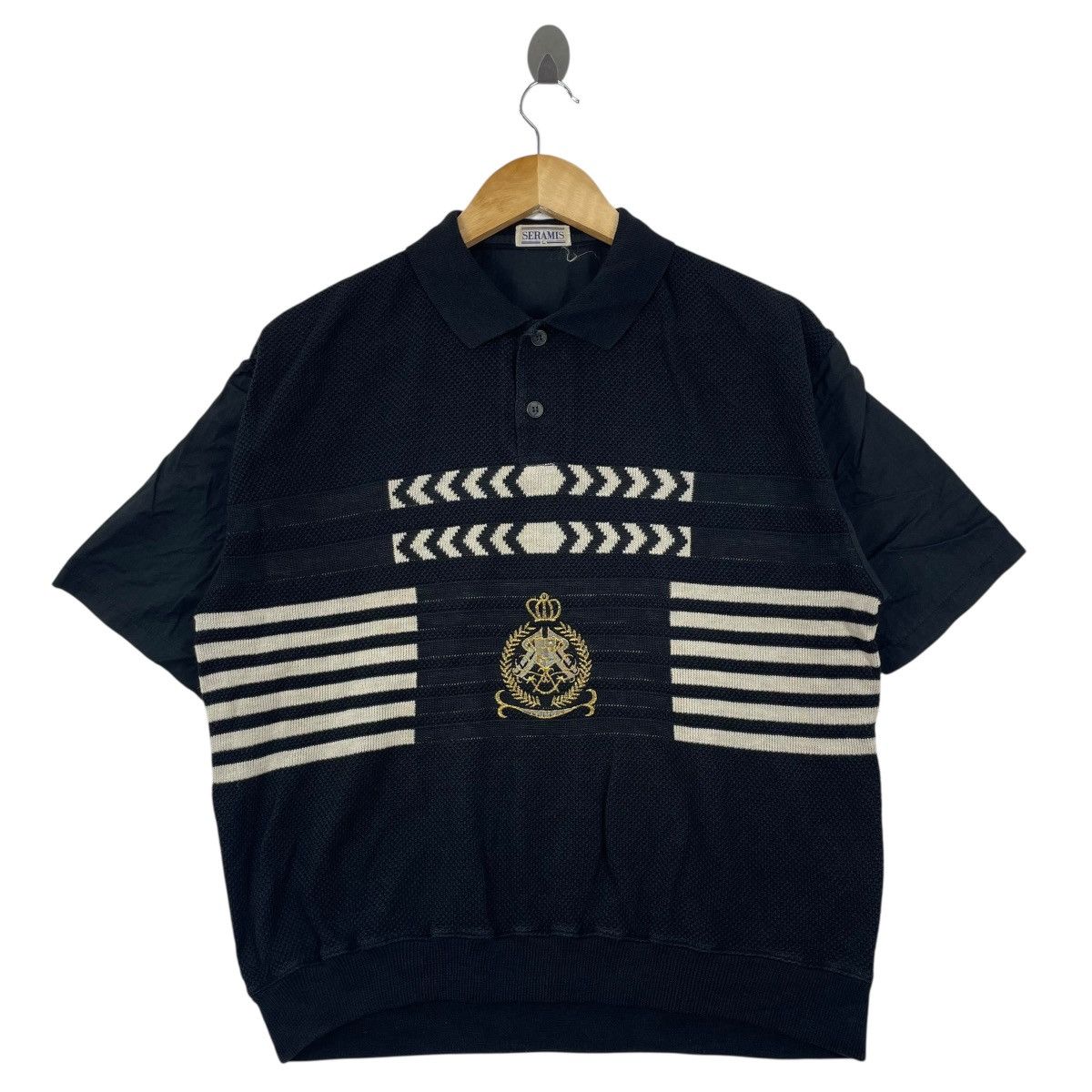 Vintage Vintage 80s Seramis Crown Logo Embroid Polo Jumper Short Size US L / EU 52-54 / 3 - 2 Thumbnail