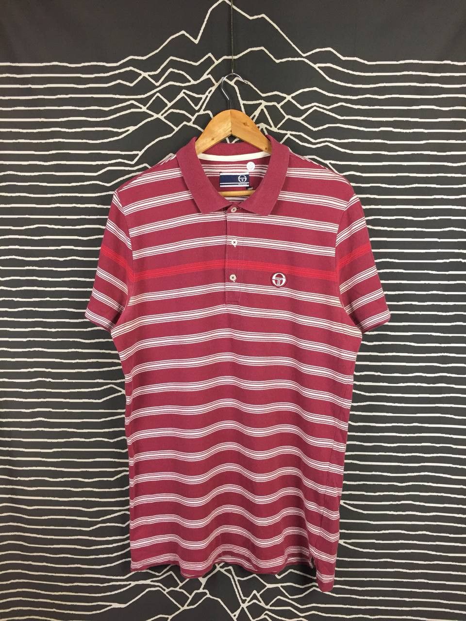 Sergio Tacchini Sergio Tacchini Embroidered Logo Casual Striped Polo Shirt Size US XL / EU 56 / 4 - 2 Thumbnail