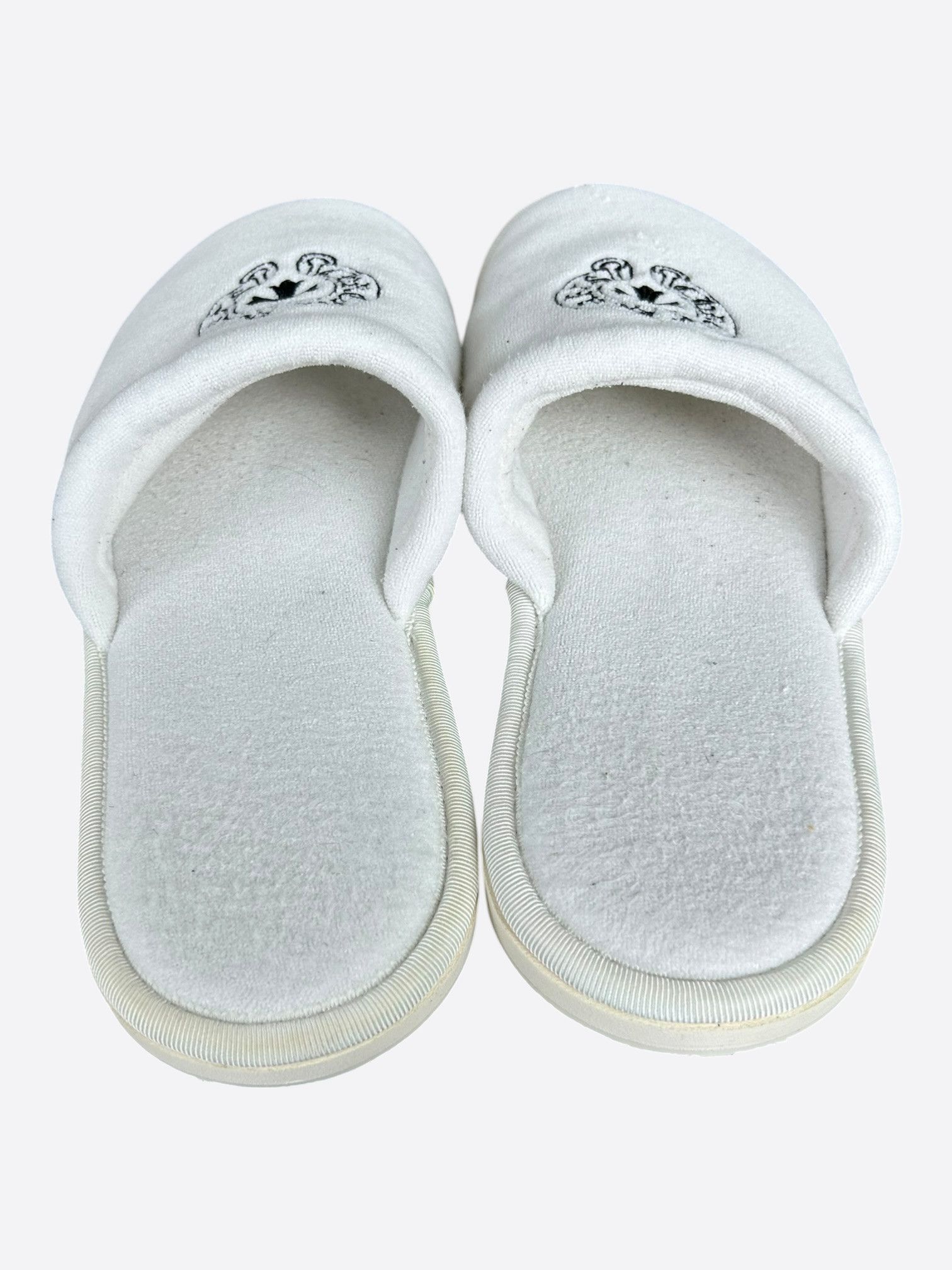 Chrome Hearts Chrome Hearts White & Black Horseshoe Logo Slippers Size US 8 / EU 41 - 2 Thumbnail