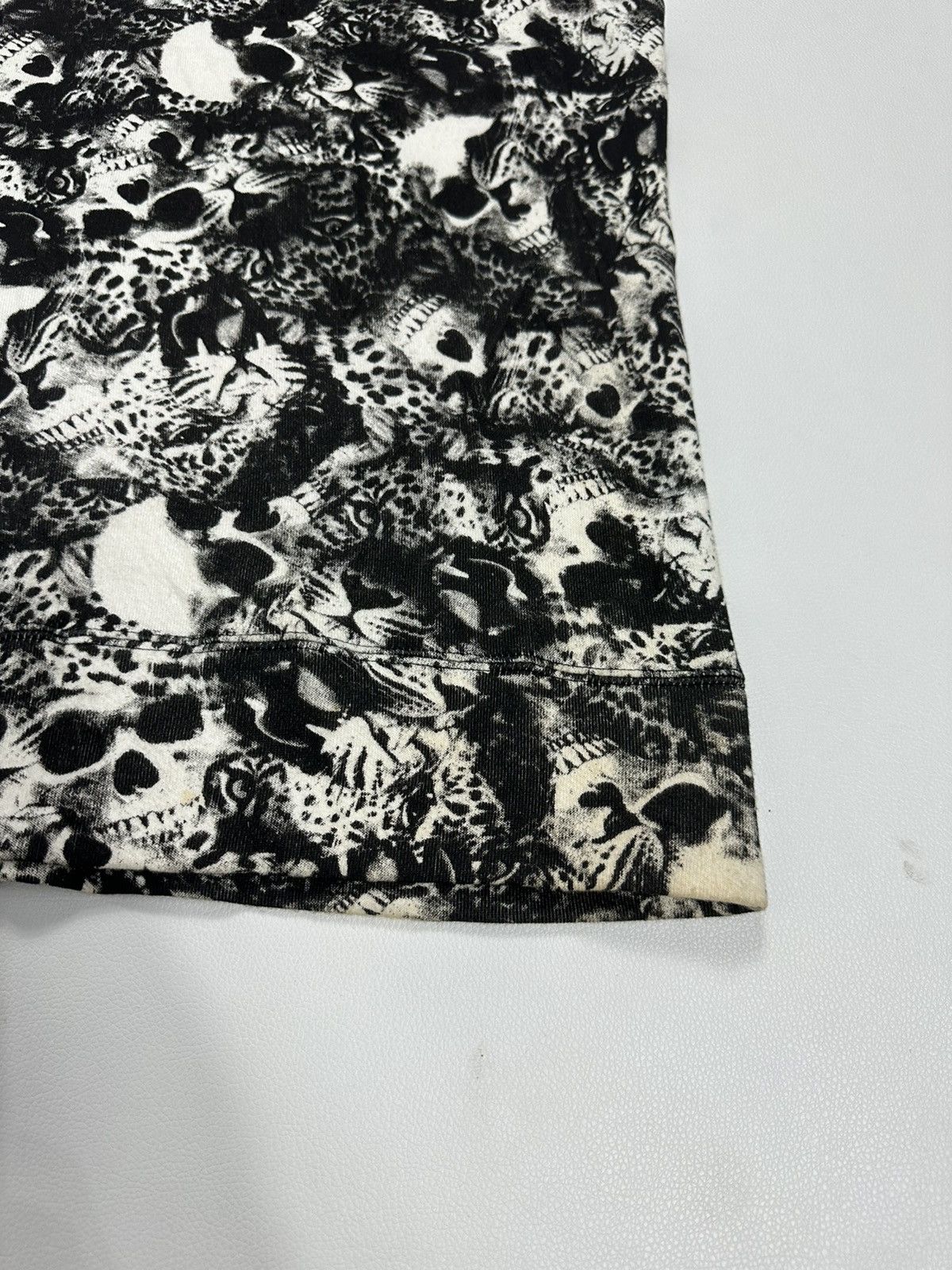 Japanese Brand Glad News Fullprint Skeleton Skull Short Sleeve ZipHoodies Size US M / EU 48-50 / 2 - 15 Thumbnail