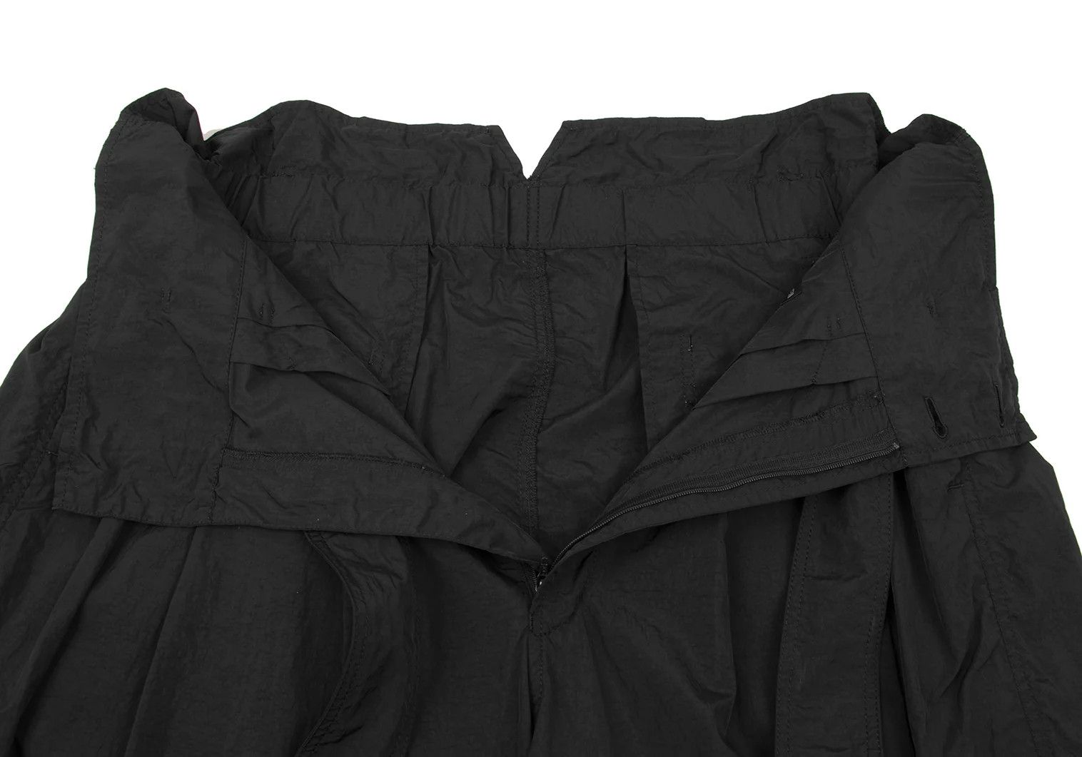 Issey Miyake Nylon Belted Wide Pants in Black Size 3 Size US 34 / EU 50 - 5 Thumbnail
